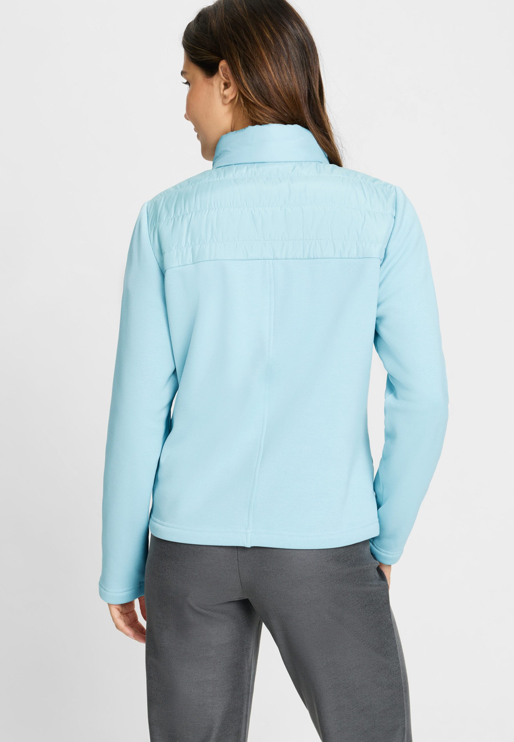 Olsen Hybridjacke im Material-Mix