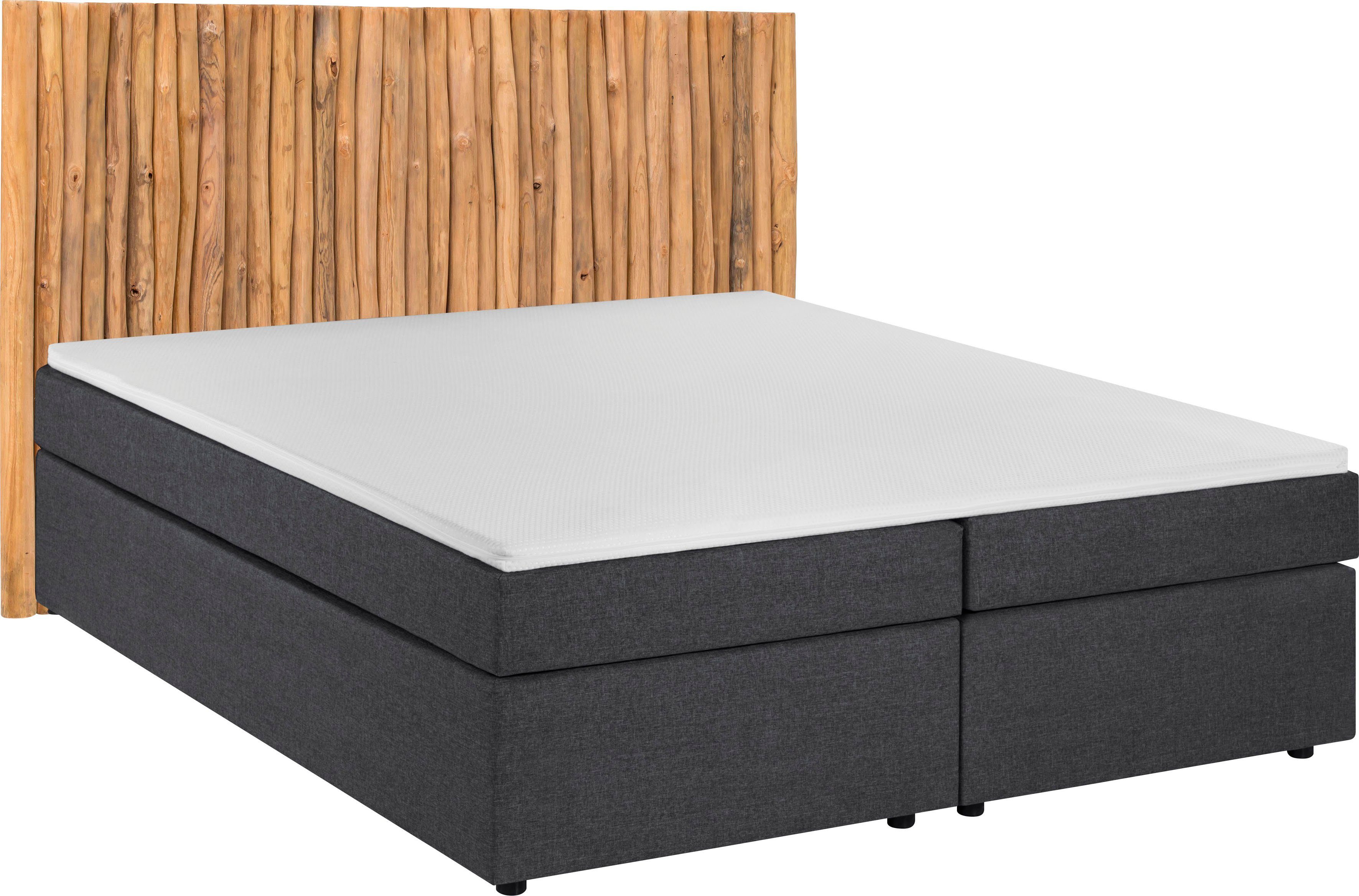 SIT Boxspringbett, Mit Kopfteil aus Ästen. € 2.299,99