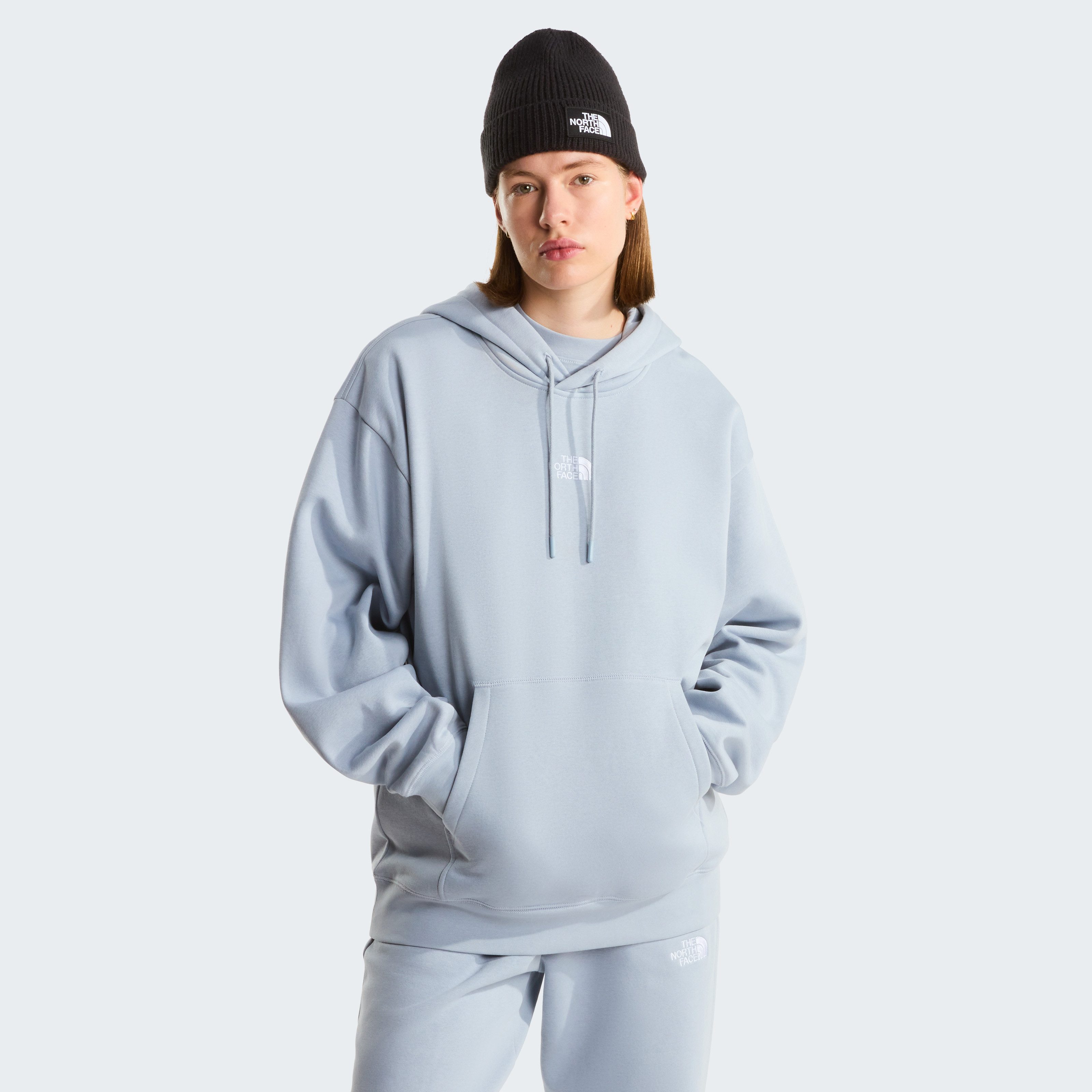 The North Face Kapuzensweatshirt W ESSENTIAL OVERSIZE HOODIE sportlicher Stil, wärmend, mit Kapuze, aus Baumwolle und Polyester