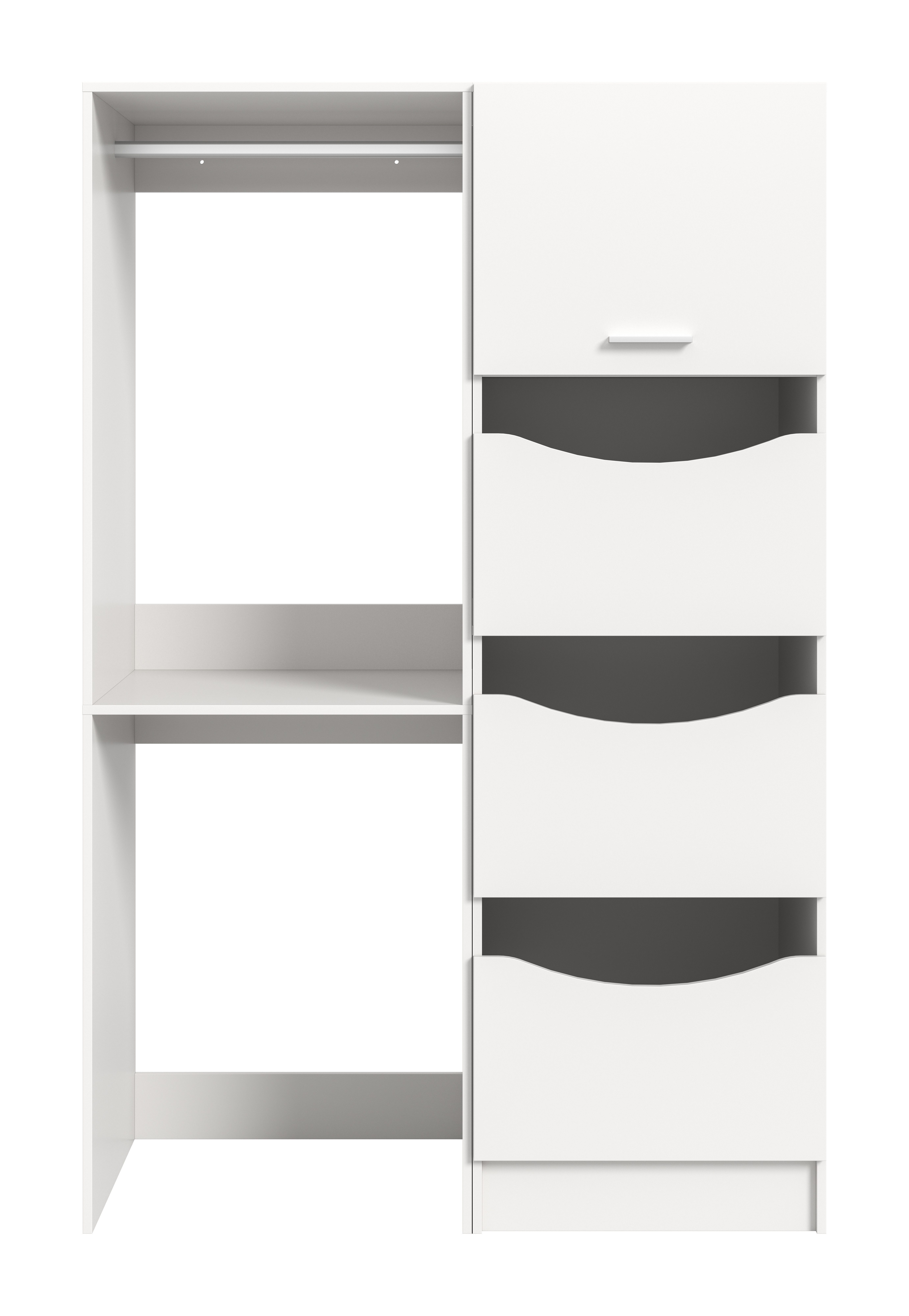furnling Badmöbel-Set Fira, (2-St., Wäscheschrank, Waschmaschinenschrank), Waschmaschinenumbau-Set, Organizer, Umbauschrank, Breite 126 cm