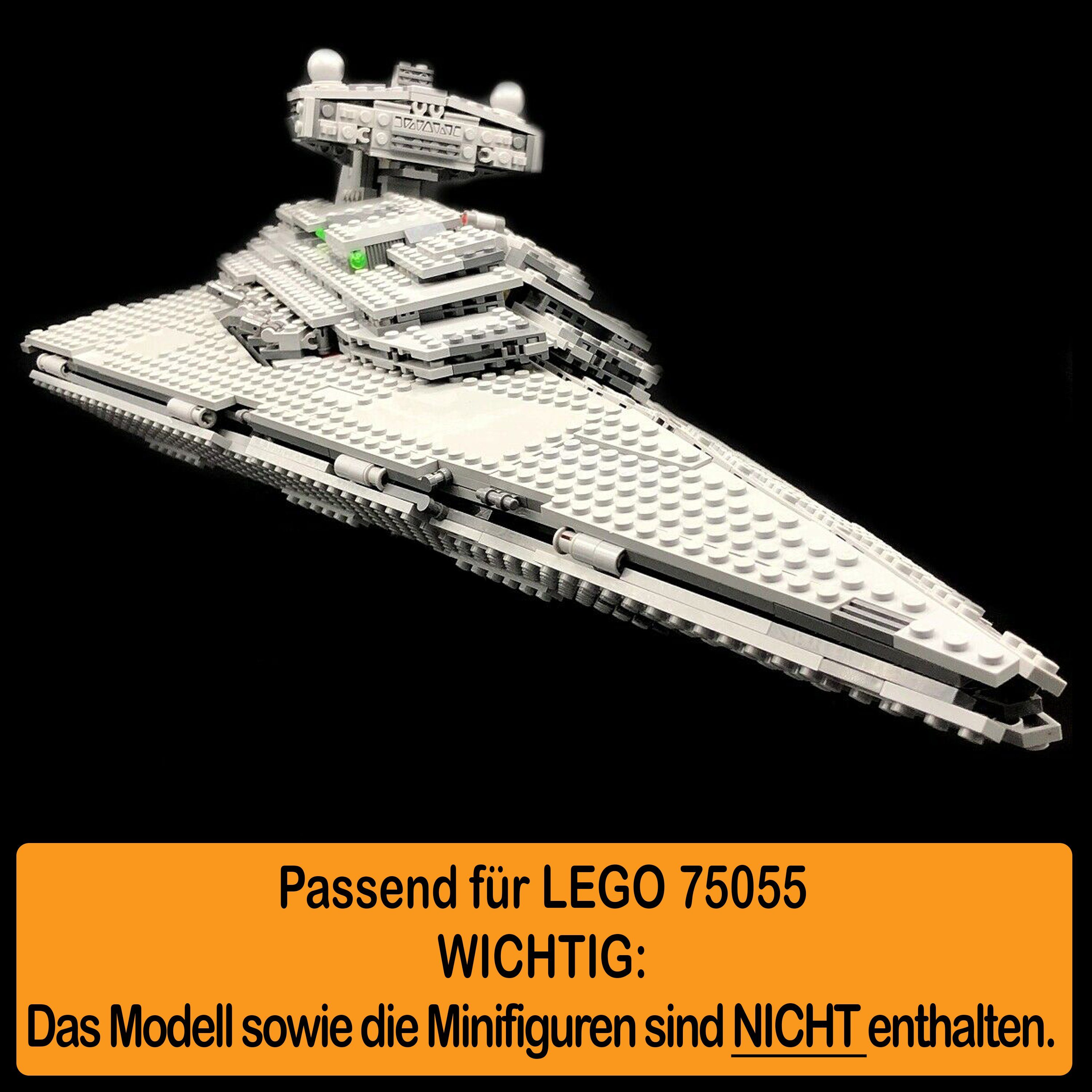 Germany selbst Acryl Destroyer Positionen Made Winkel zum Star (verschiedene 75055 zusammenbauen), AREA17 in 100% Display Imperial für Standfuß Stand und LEGO einstellbar,