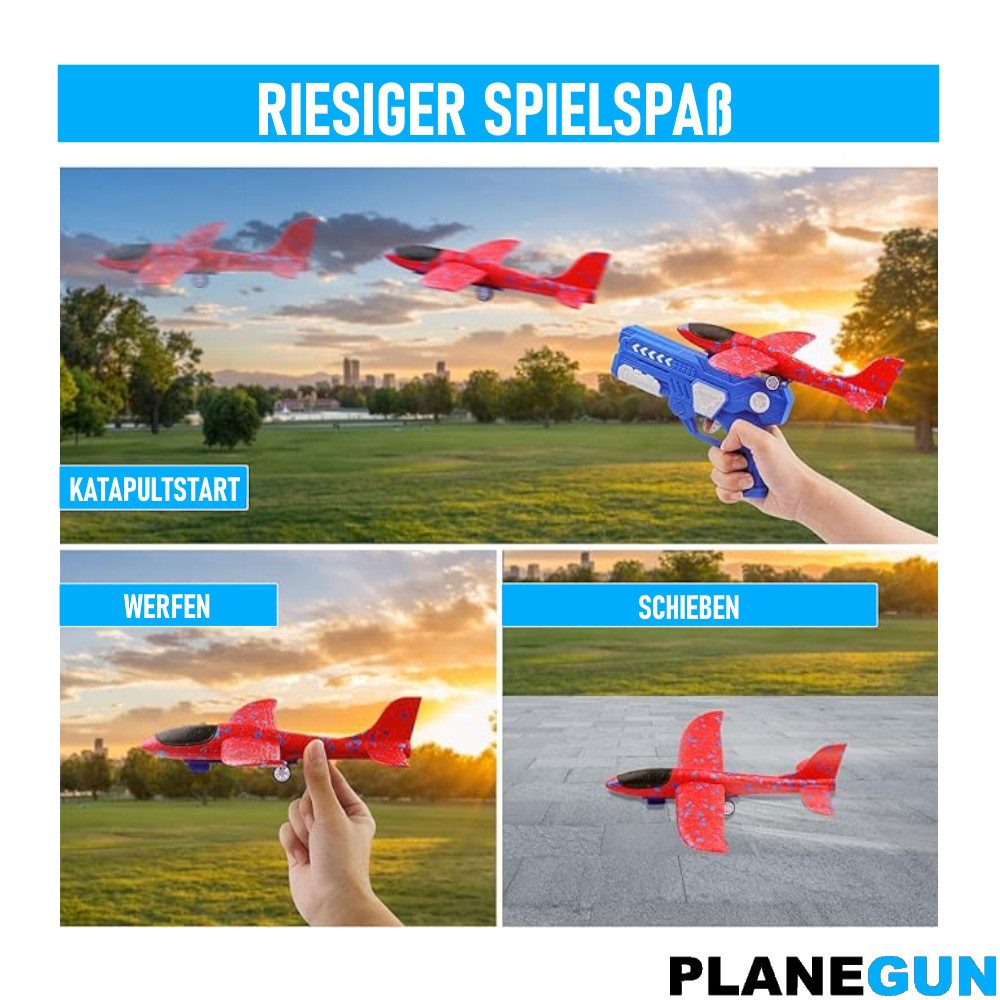 MAVURA Spielzeug-Flugzeug PLANEGUN Flugzeug Katapult Pistole günstig online kaufen
