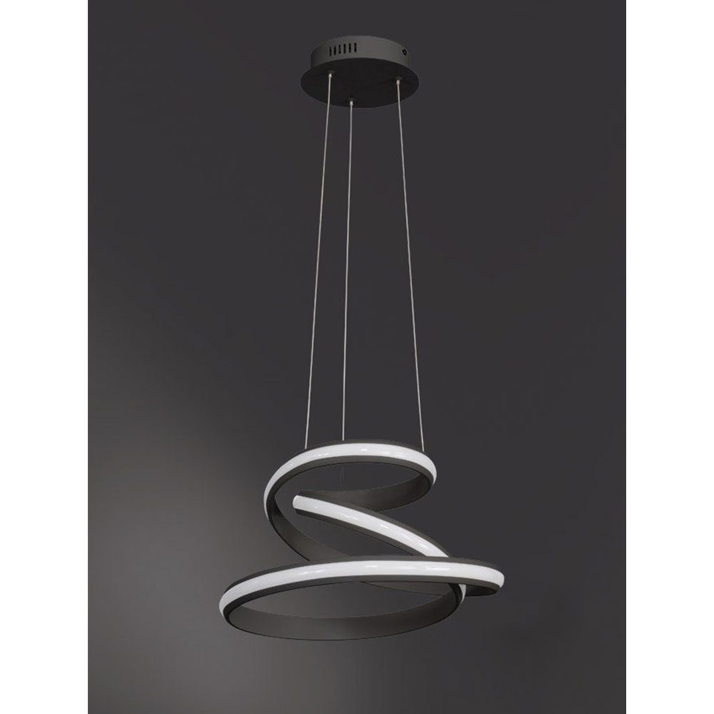 LED-Leuchtmittel LED verbaut, Deckenlampen Warmweiß, hängend WOFI Esstischlampe Lampen Pendelleuchte, schwarz Modern fest Wohnzimmer