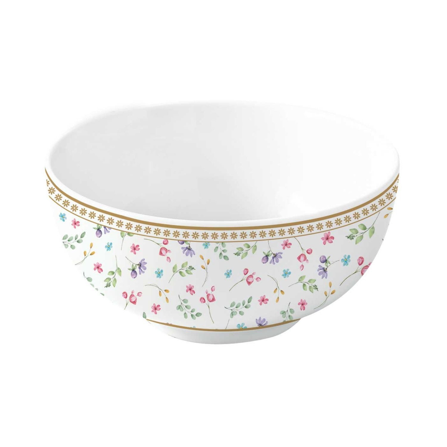 EasyLife Dessertschale Spring Bloom, Porzellan, Spülmaschinengeeignet, Mehrfarbig, Motiv: Hasen & Blumenkörbe