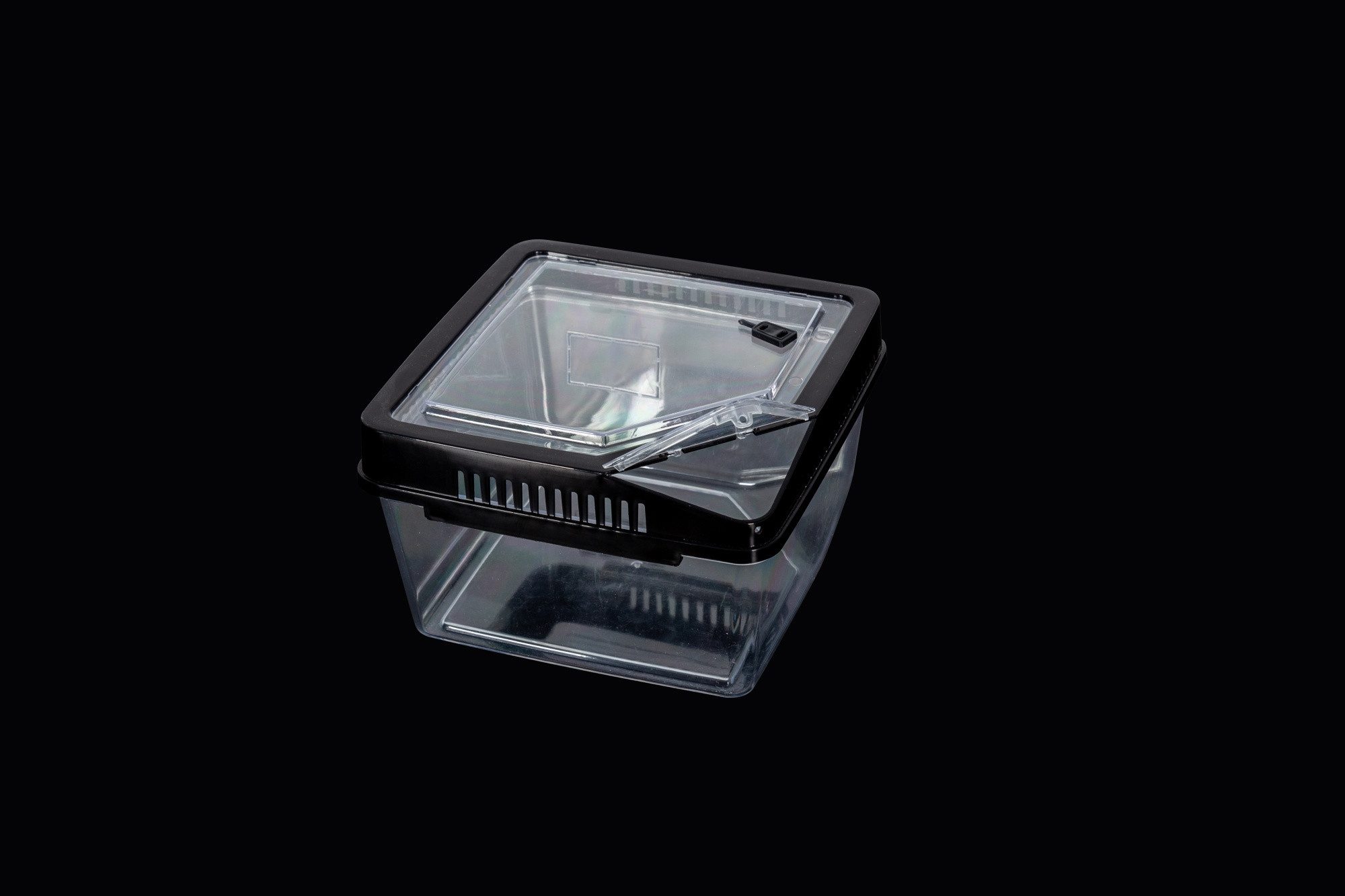 M&S Reptilien Terrarium ReptiZoo Kunststoffbox (Terrarium) (17,7x17,7x11cm)(RT2019)