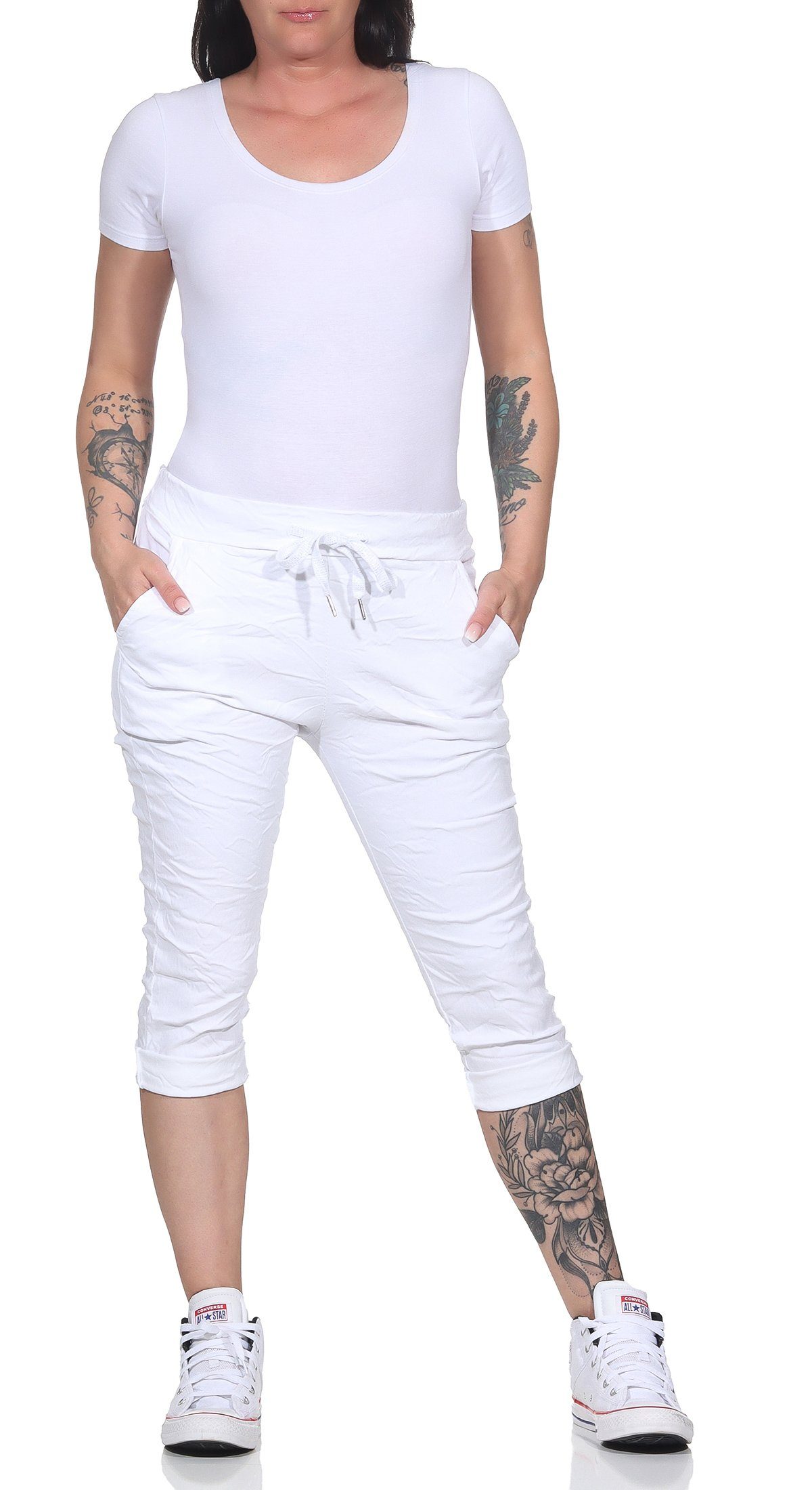 CLEO STYLE Caprihose Damen Capri 8264 günstig online kaufen