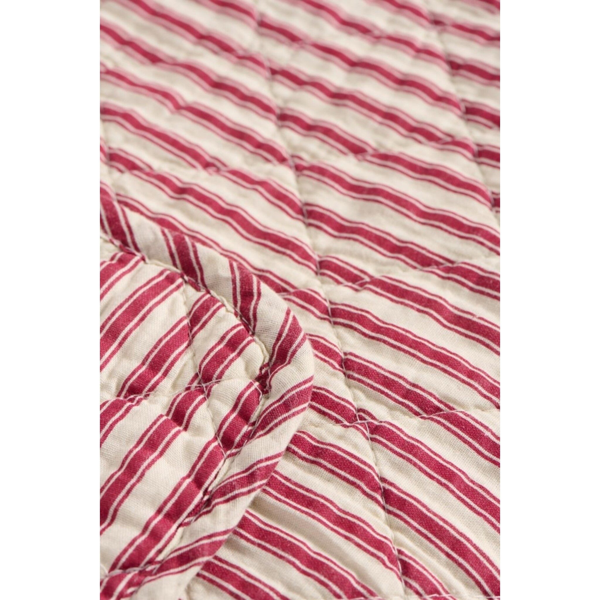 Ib Laursen Tagesdecke Quilt Baumwolle Streifen günstig online kaufen
