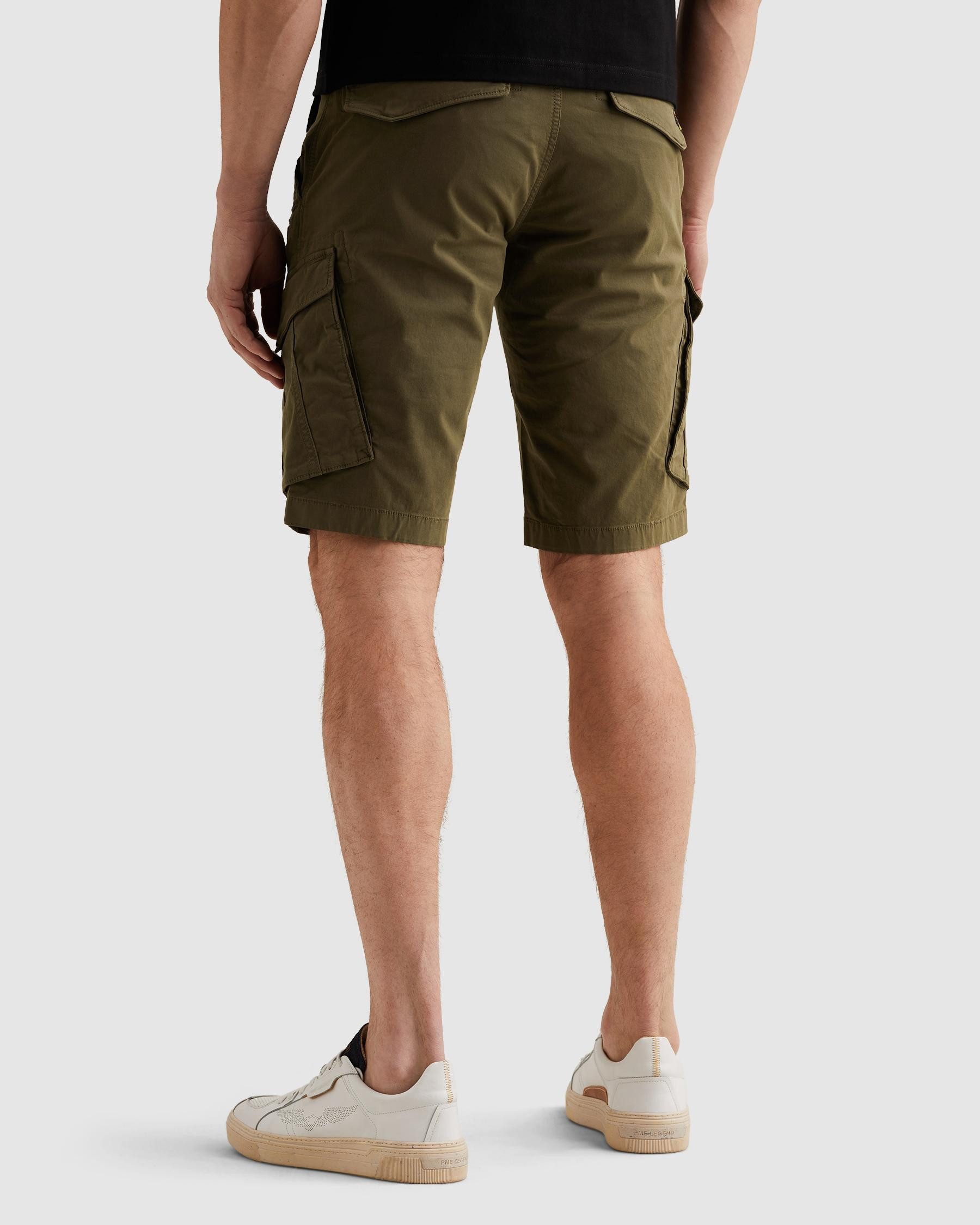 PME LEGEND Cargobermudas NORDROP CARGO SHORTS STRETCH TWILL normale Passform, mit Gürtelschlaufen, unifarben