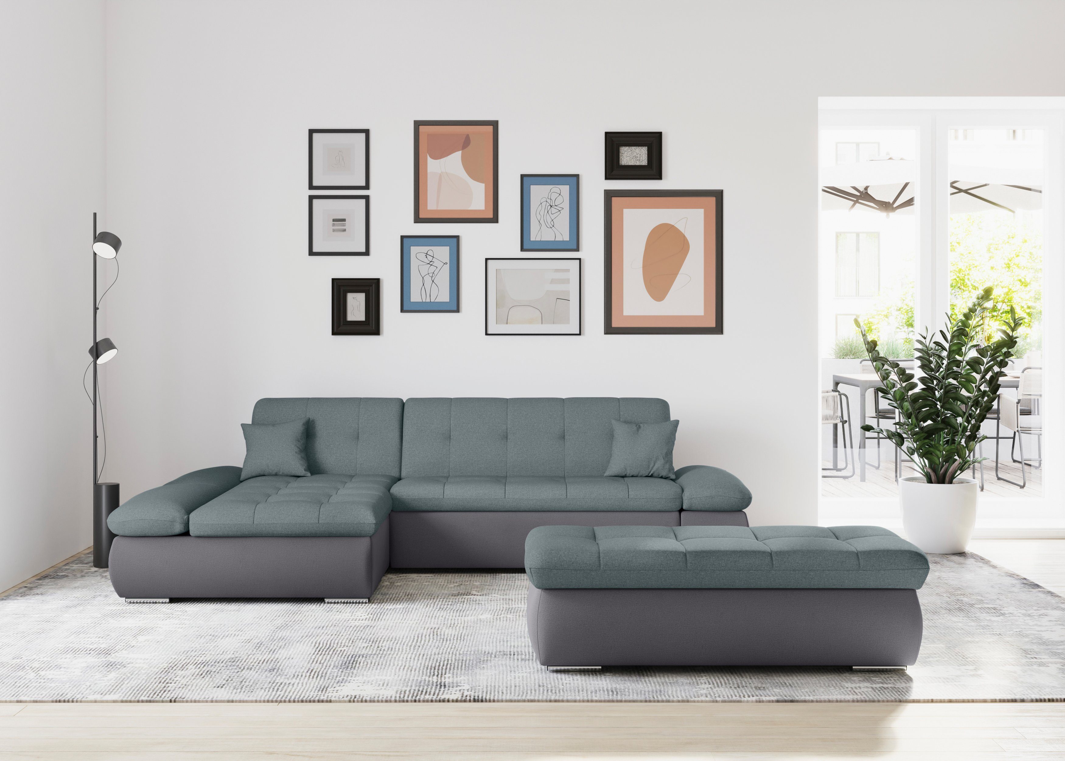DOMO collection Ecksofa Moric, L-Form, XXL-Sofa günstig online kaufen