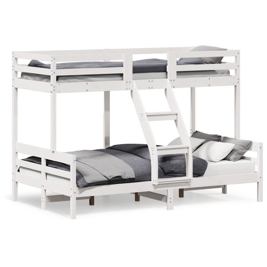 vidaXL Bett Etagenbett 90x200/120x200 cm Weiß günstig online kaufen