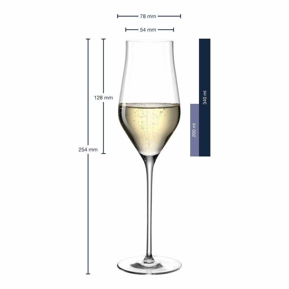 LEONARDO Champagnerglas Brunelli 340 ml, Kristallglas