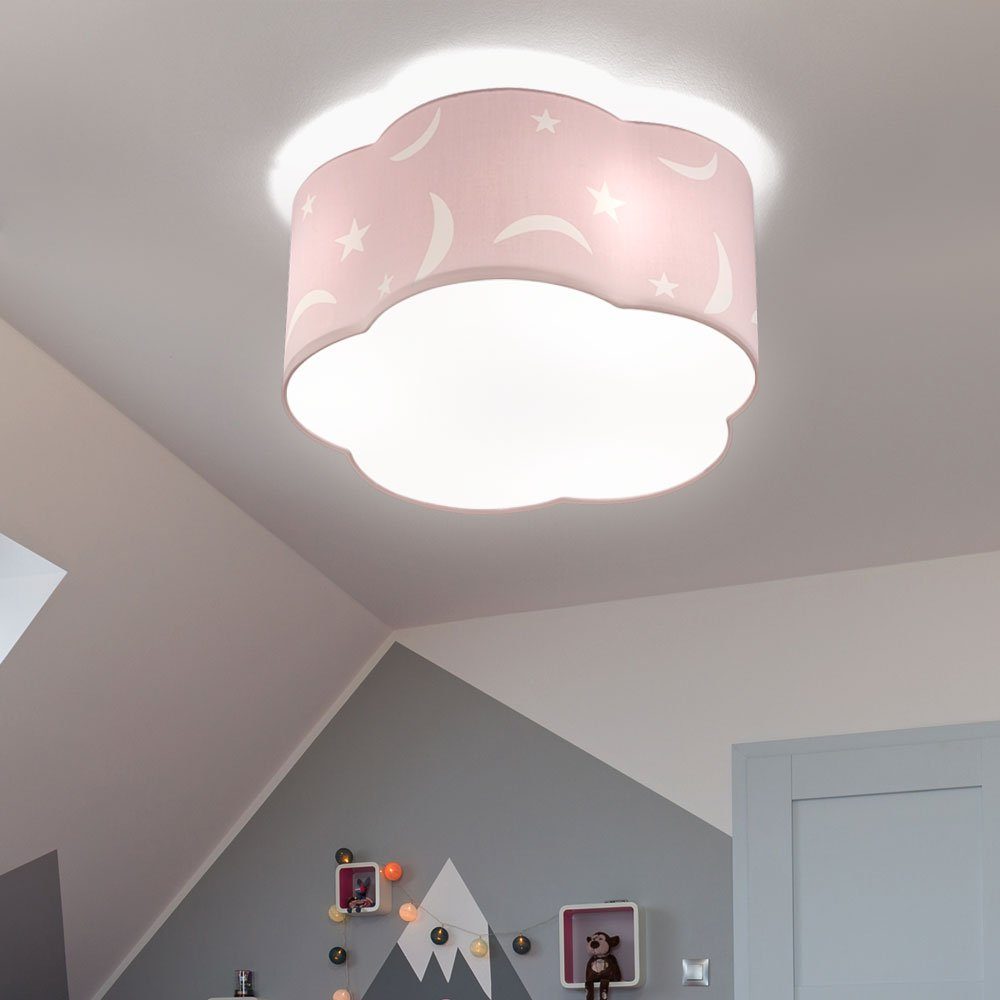 Warmweiß, Grün, Rot, Deckenlampe Fernbedienung nicht Dekolicht, Farbwechsel, Leuchtmittel Blau, Kinderzimmerlampe inklusive, LED etc-shop RGB Wolke dimmbar