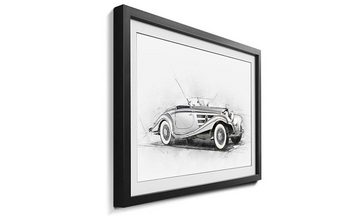 WandbilderXXL Bild mit Rahmen Classic Mercy, Auto, Wandbild, in 4 Größen erhältlich