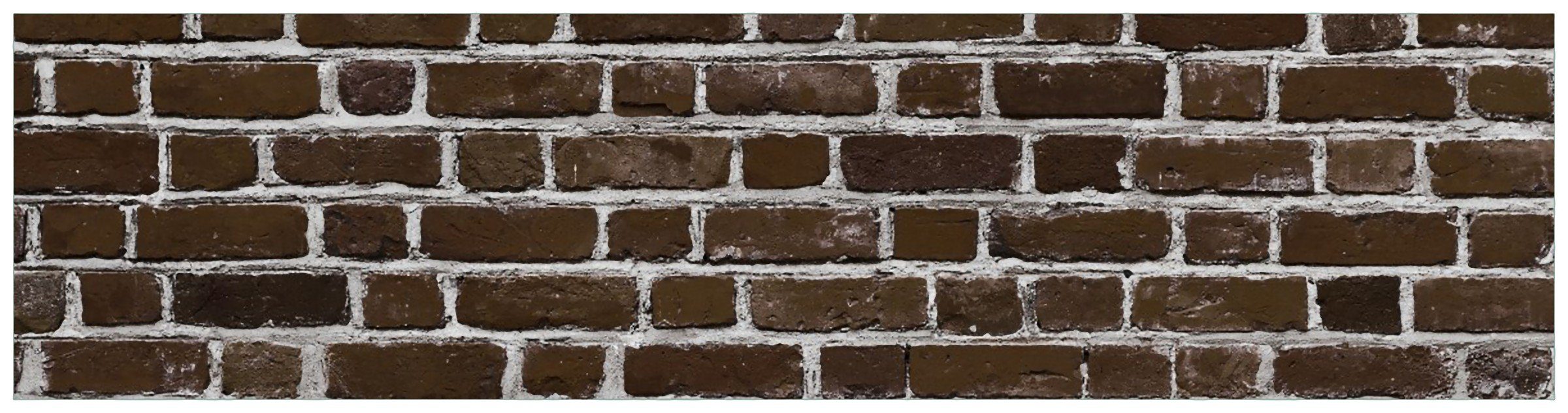 Wallario Küchenrückwand Ziegelsteinwand in braun - Backsteine, (1-tlg) | Küchenrückwände