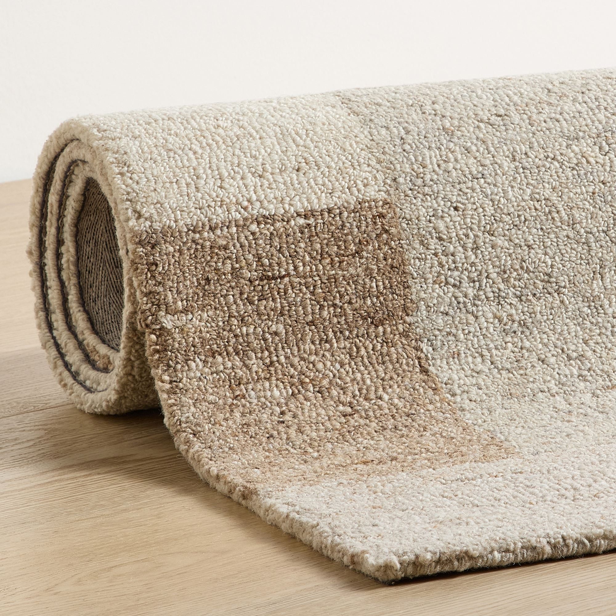 Natur Pur Teppich Natur Loop - handgetufteter moderner Wollteppich, Rechteckig, moderner Handtuftteppich