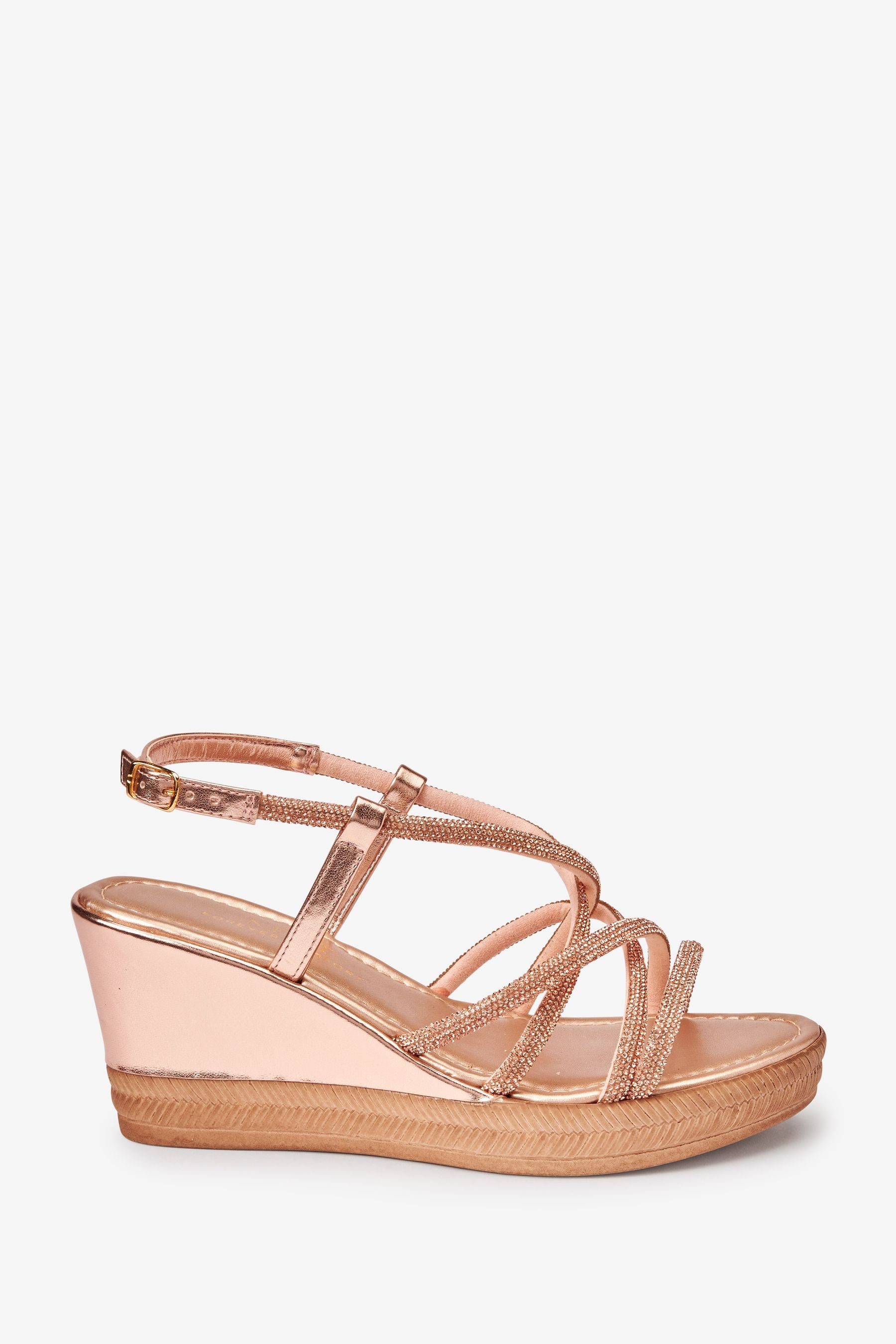 Next Forever Comfort Asymmetrische Keilabsatzschuhe Keilsandalette (1-tlg)