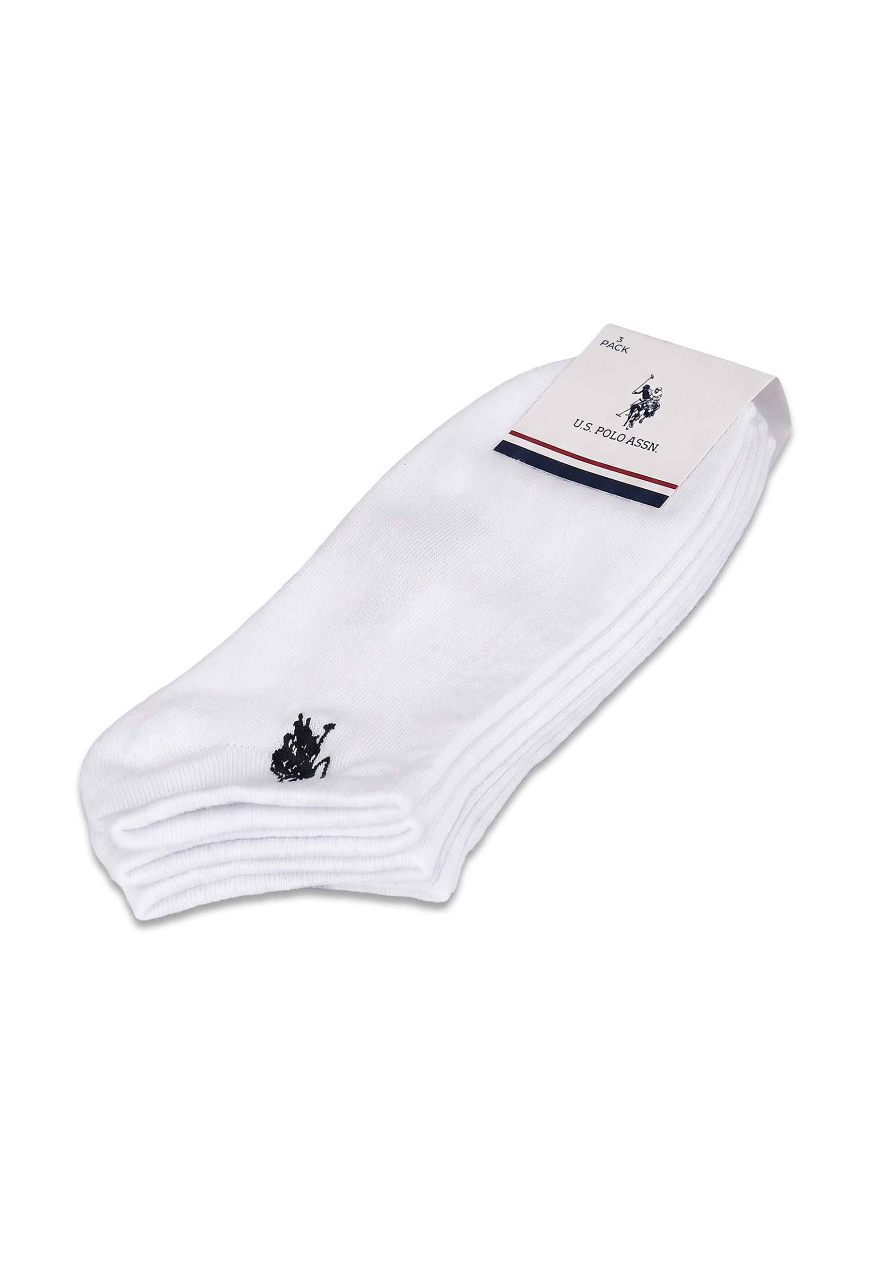 U.S. Polo Assn. Socken USNoaah Sneaker 6er Pack – Kurzsocken Baumwolle unisex Niedrige Socken mit elastischem Bund und Logo