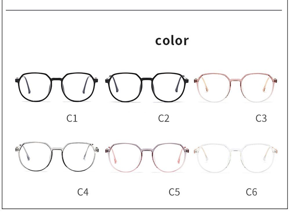 Polygonaler Brille PACIEA Gläser Anti Blaulicht Rahmen