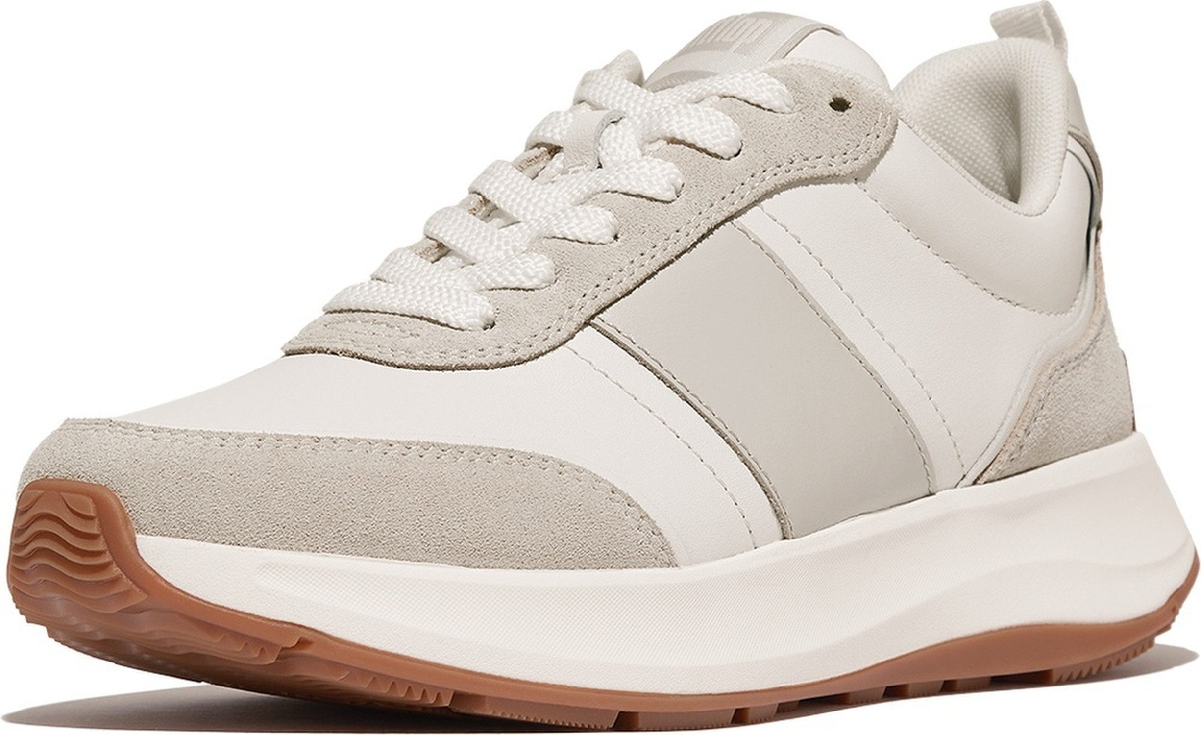 Fitflop F-Mode Flow Sneaker - Leather & Suede Mix Sneaker