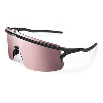 YEAZ Sportbrille SUNSHADE sport-sonnenbrille black/silver, Erlebe perfekte Sicht, Komfort und Style