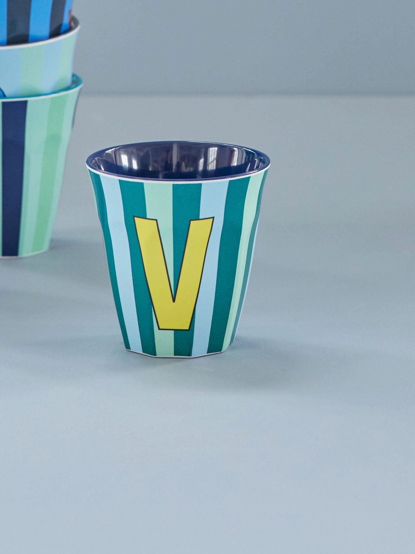 rice Becher Melamin Becher mit Buchstaben - Jungen, 1-tlg., Melamin, Buchstaben Becher