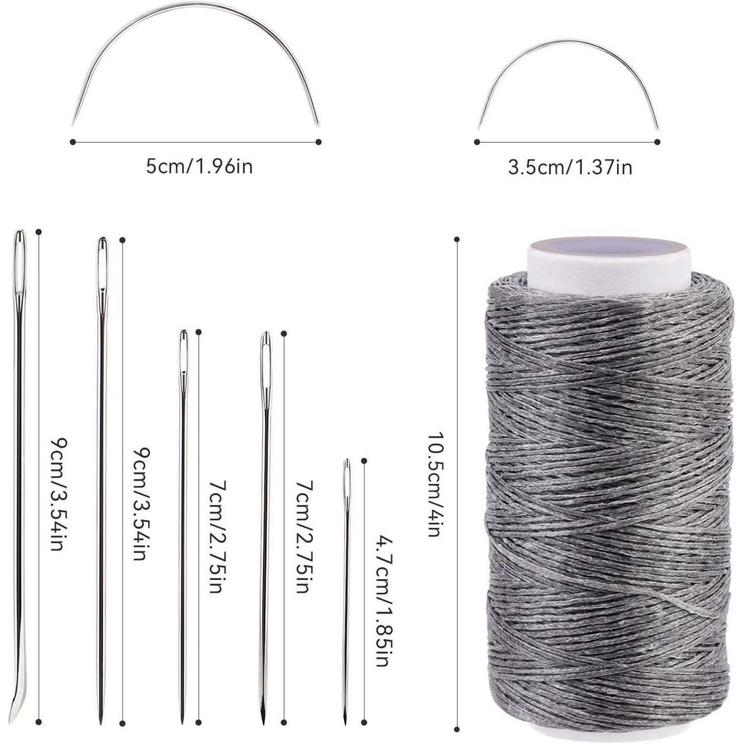LuxusKollektion Nähnadeln Leder Faden 150D Wachsfaden & Nadeln Set Reparieren Handwerk