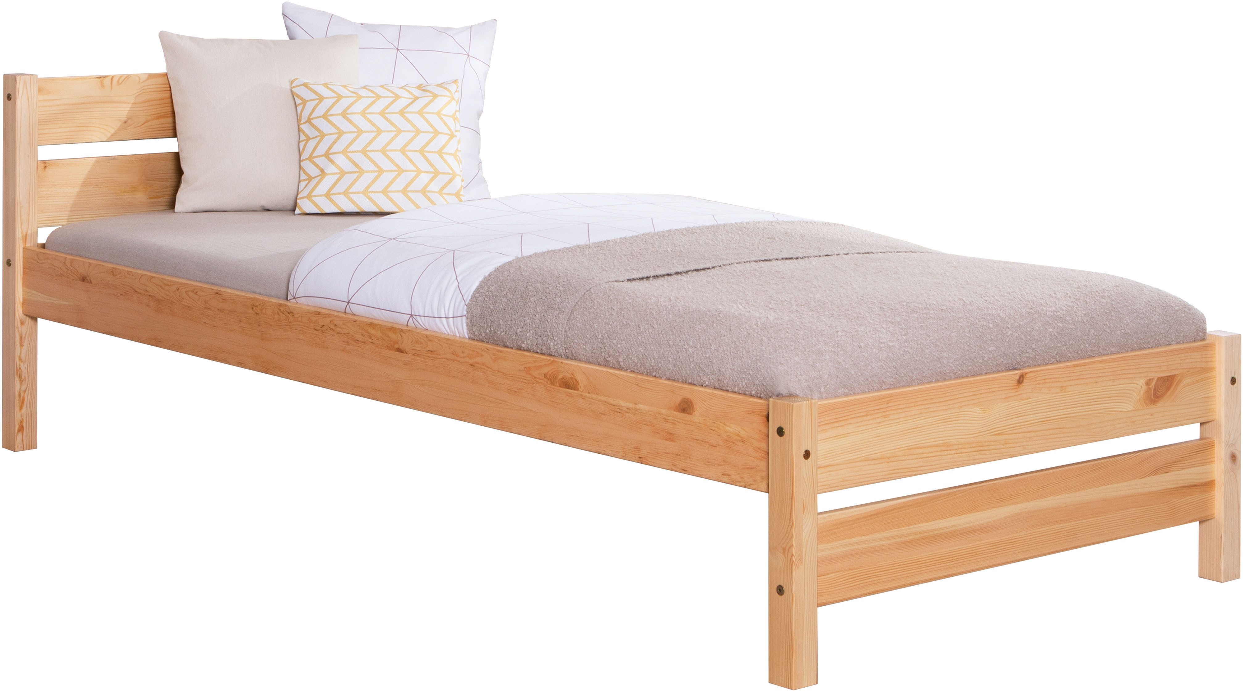 Ticaa Massivholzbett Bora, ideal fürs Kinder- und Jugendzimmer, inklusive Rollrost