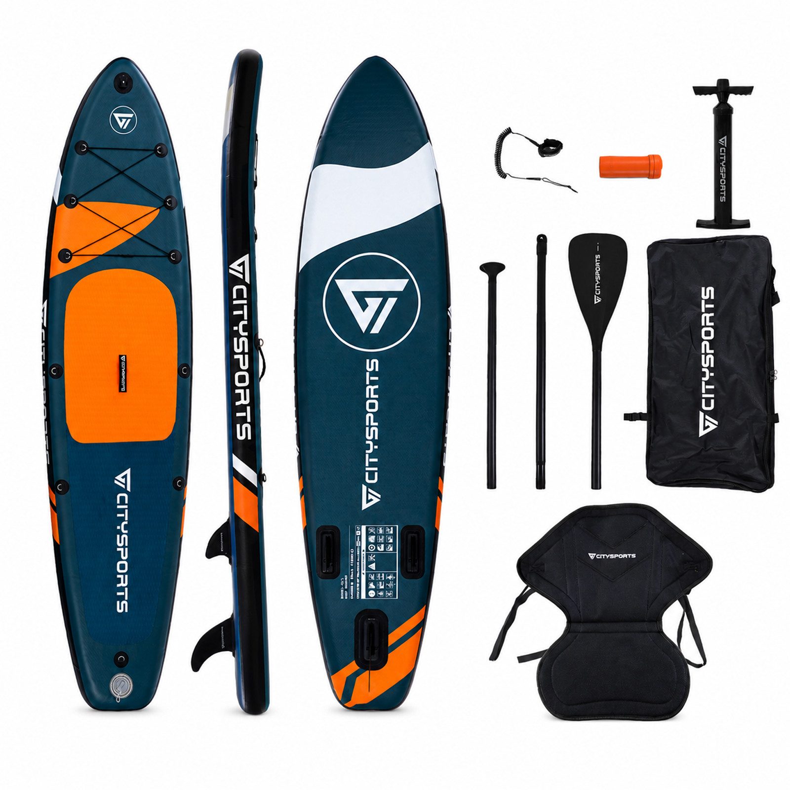 Inflatable SUP-Board 320x80x15cm,aufblasbares Stand Up Paddle Board set bis 160 kg