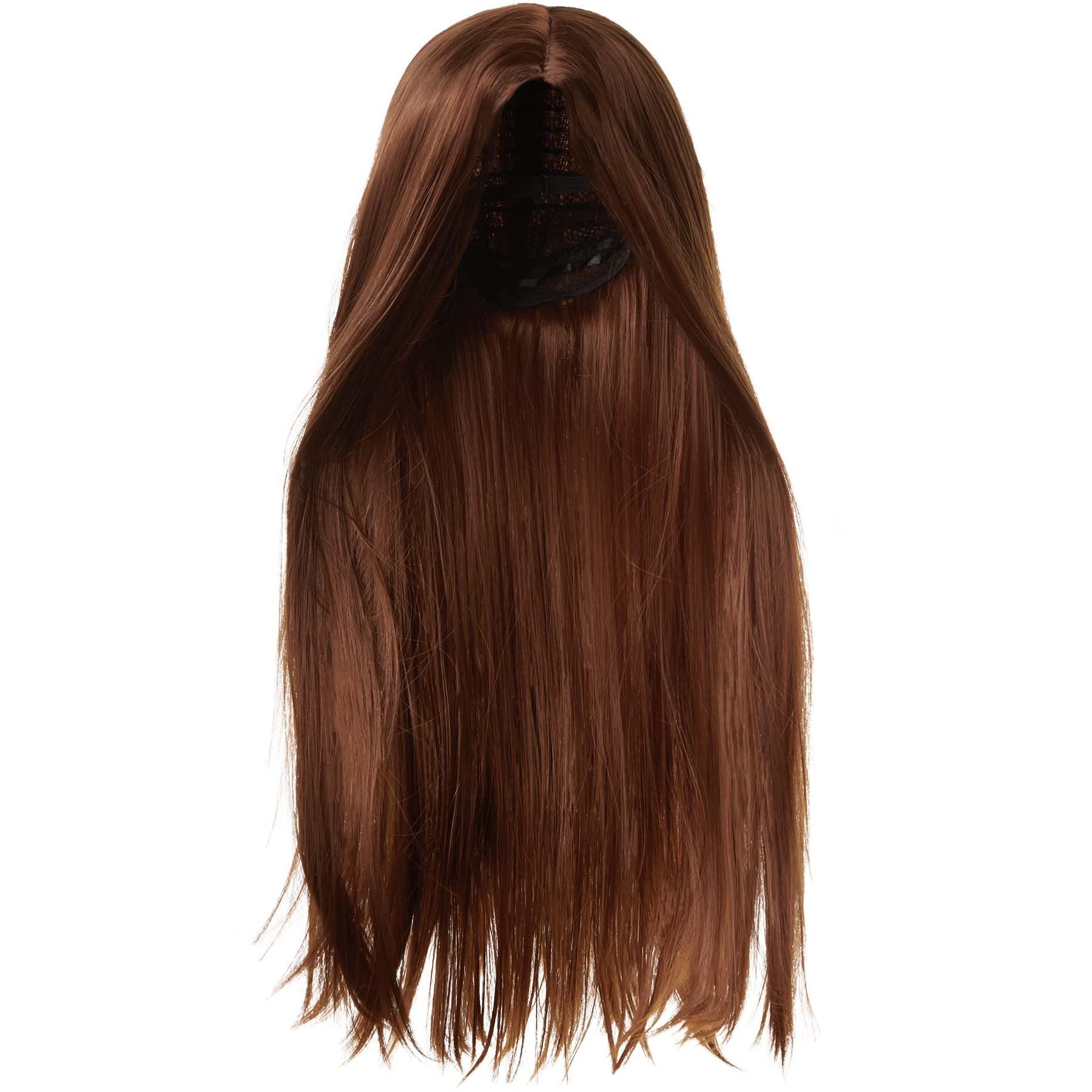 dressforfun Kostüm-Perücke Kunsthaar, zu vielen Outfits & Auftritten, Leicht & angenehm zu, Langhaarperücke mit glattem Haar, Länge ca. 65 cm, Inkl. Haarnetz – Bild 5 von 5