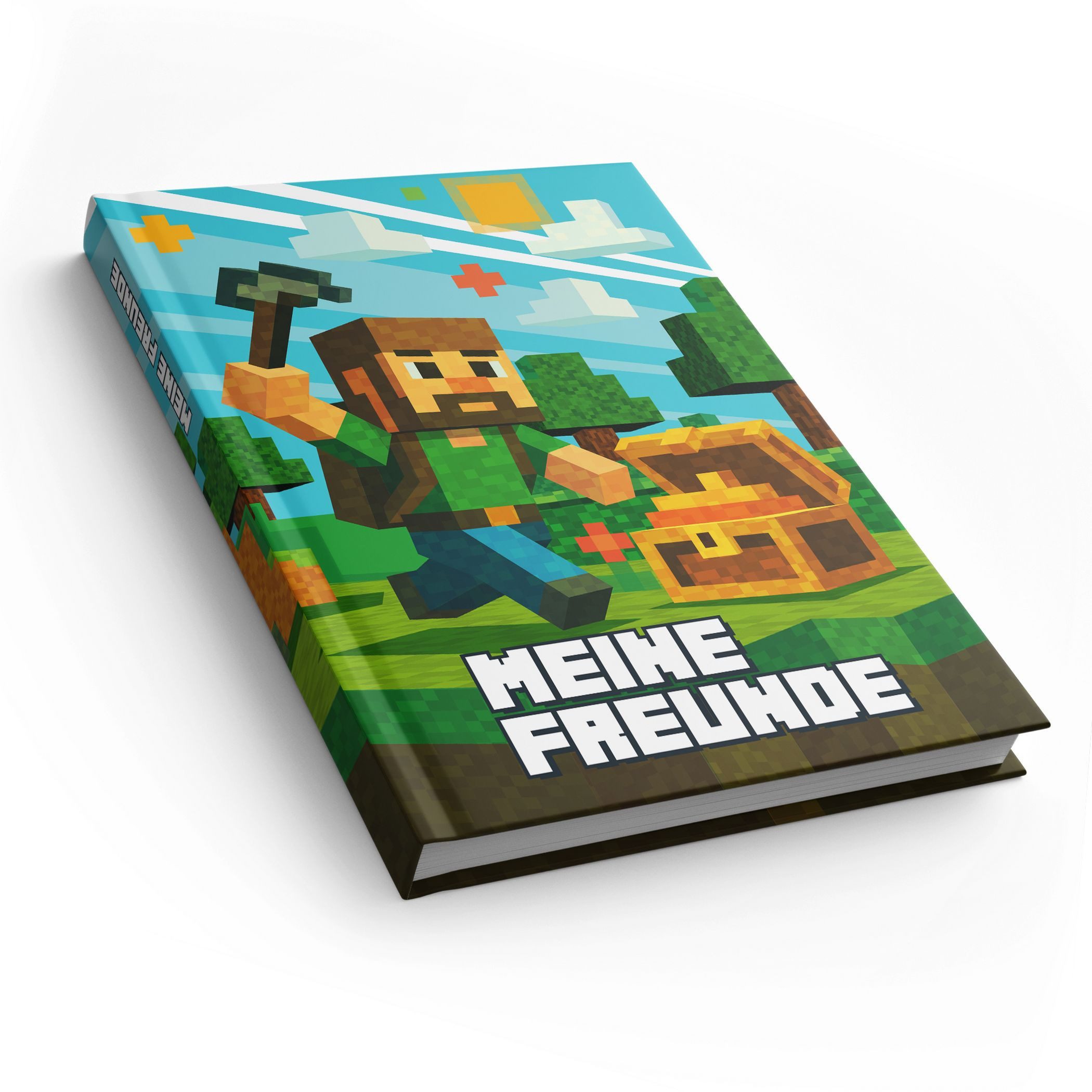 itenga Freundebuch itenga Freundebuch DIN A5 88 Seiten Motiv Blockgame PIXEL