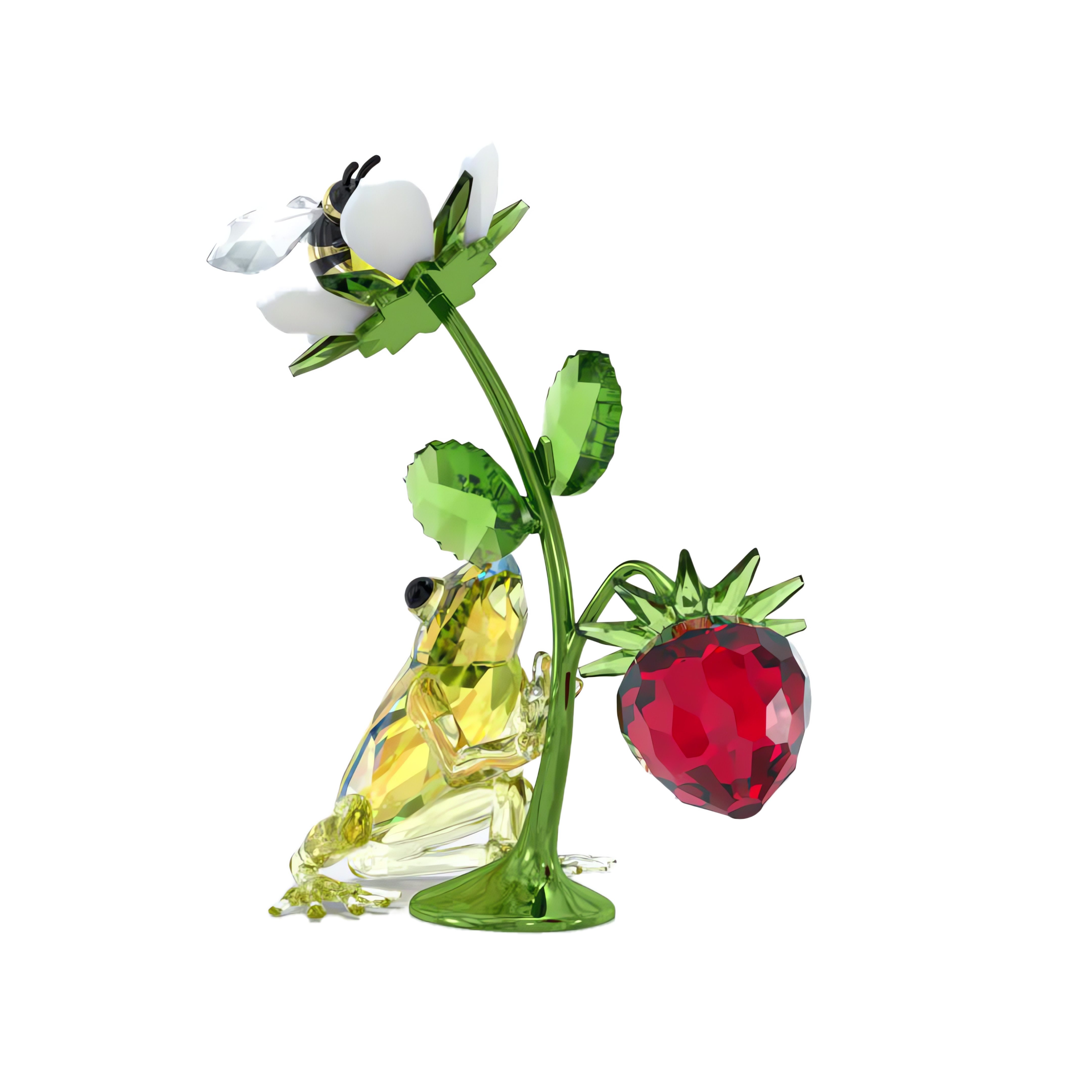 Swarovski Dekofigur Kristallfigur Sammelfigur Idyllia Frosch (1 St), Swarovski® Kristall