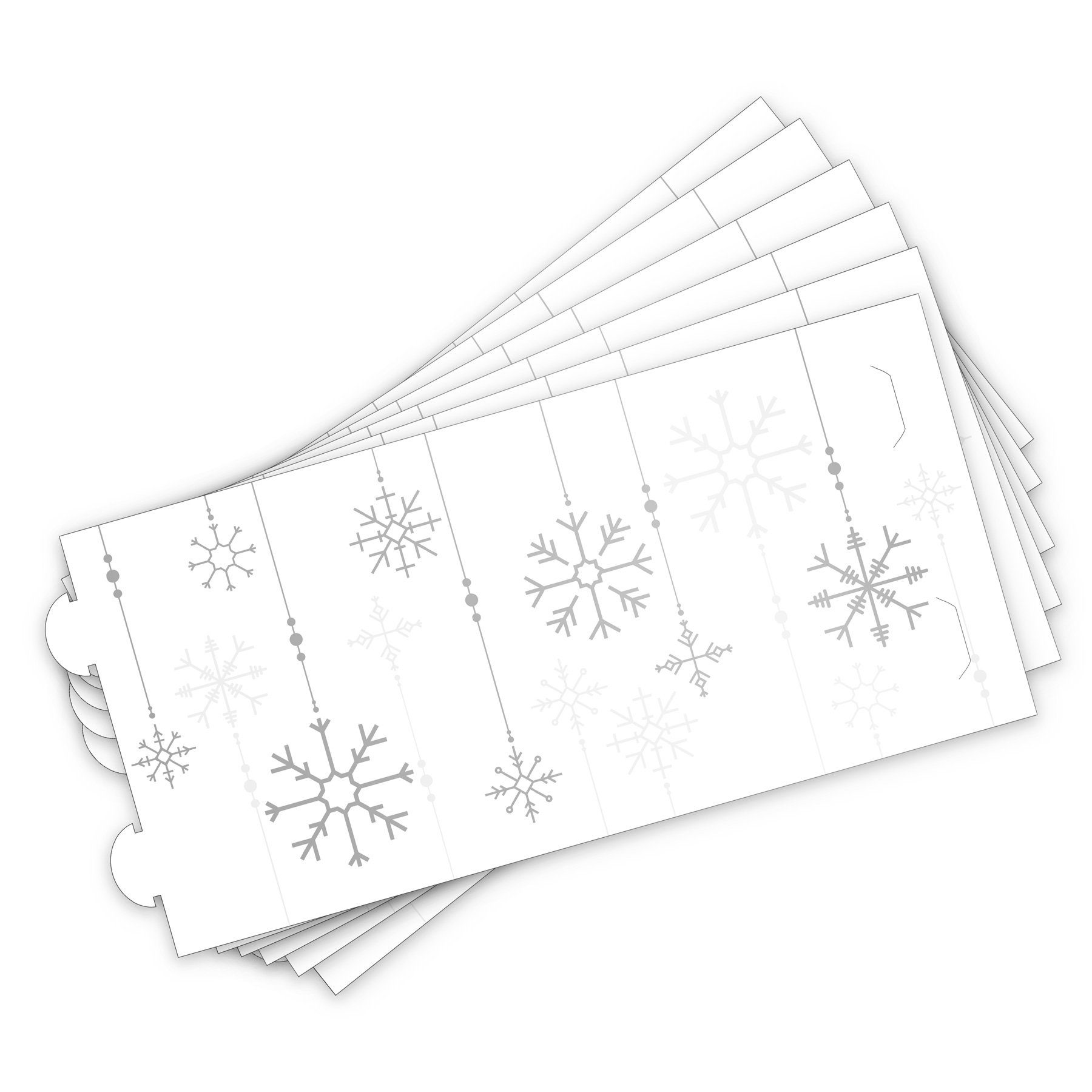 itenga Windlicht itenga 6x Windlicht klein Schneeflocken für Weihnachten Wi günstig online kaufen