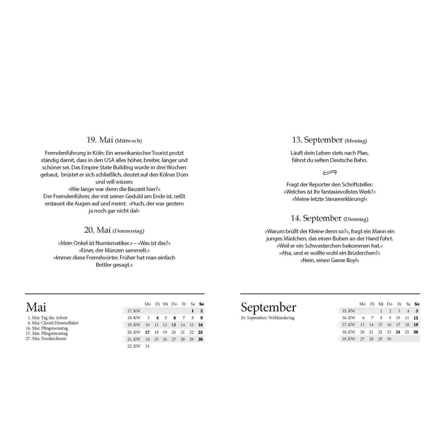 Bassermann Verlag Abreißkalender Witzekalender 2027
