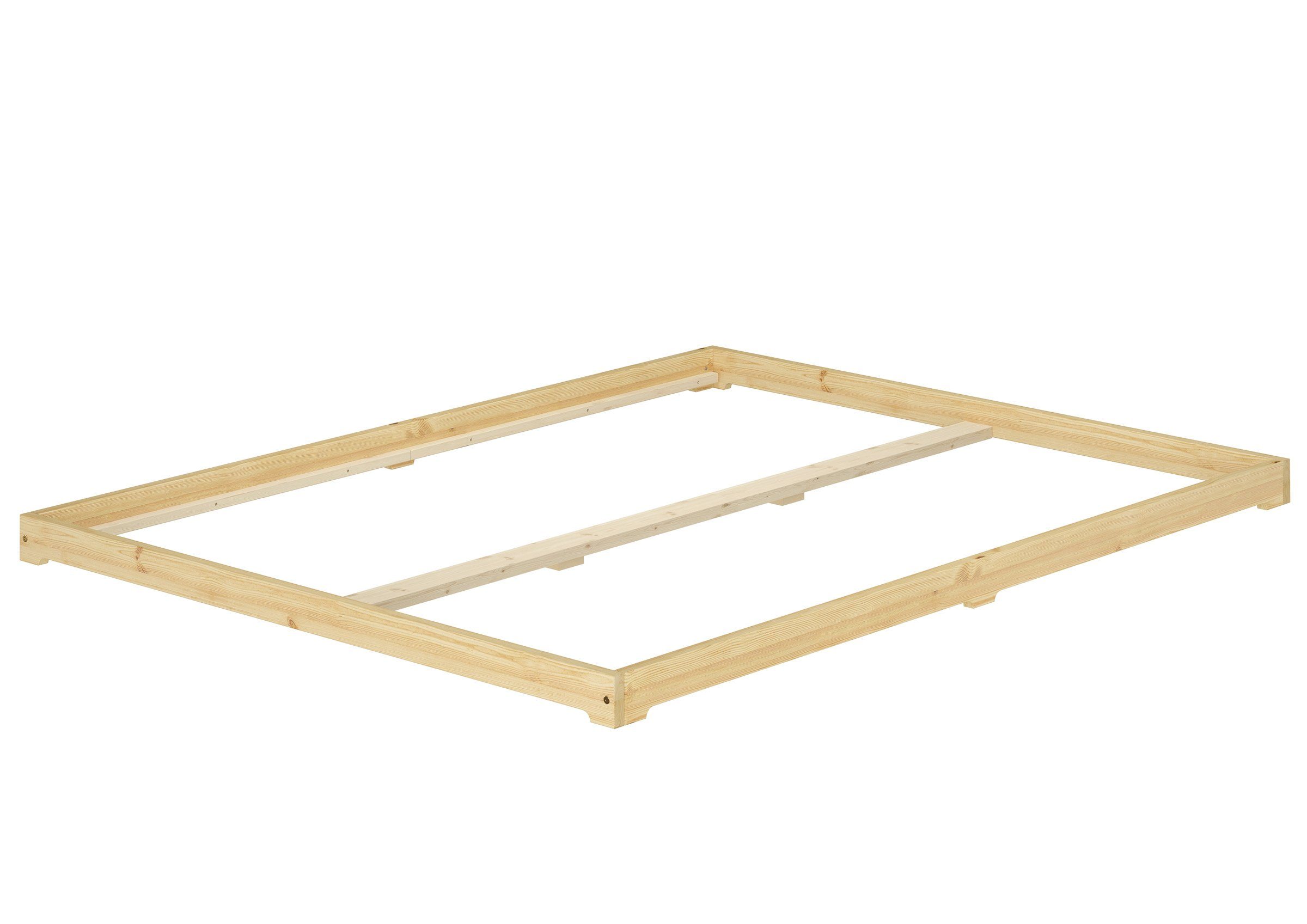 ERST-HOLZ Futonbett Futonbett Massivholz Extra Niedrig Massivholz Kiefer 16 günstig online kaufen