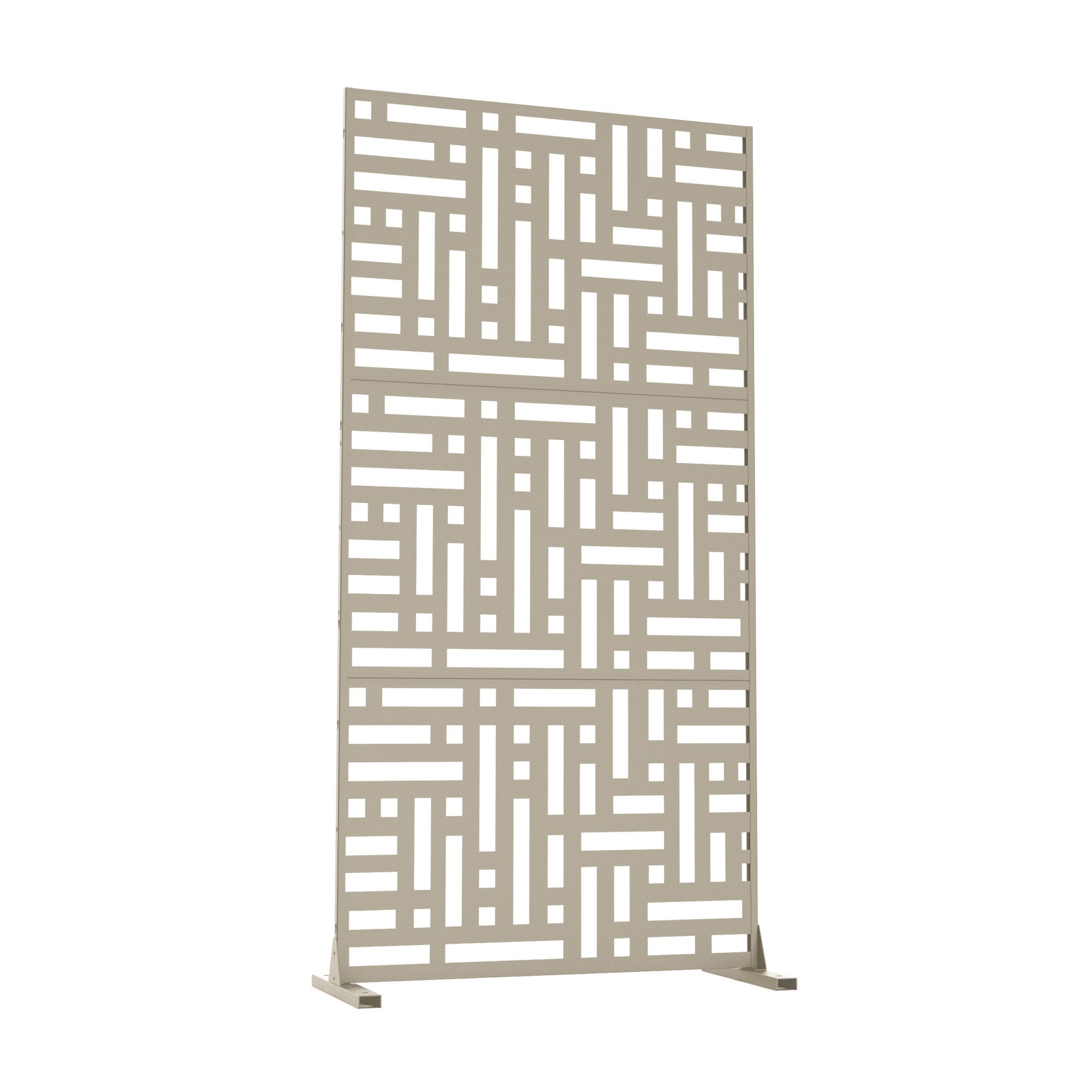 casa.pro Raumteiler, »Bernalda« Trennwand Stahl 180 x 90 cm Knoblauchbeige