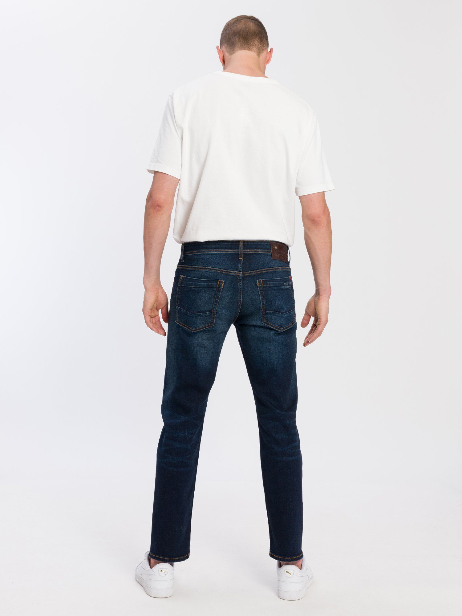 Cross Jeans Herren Jeans ANTONIO - Relaxed Fit - Blau - Deep Blue günstig online kaufen