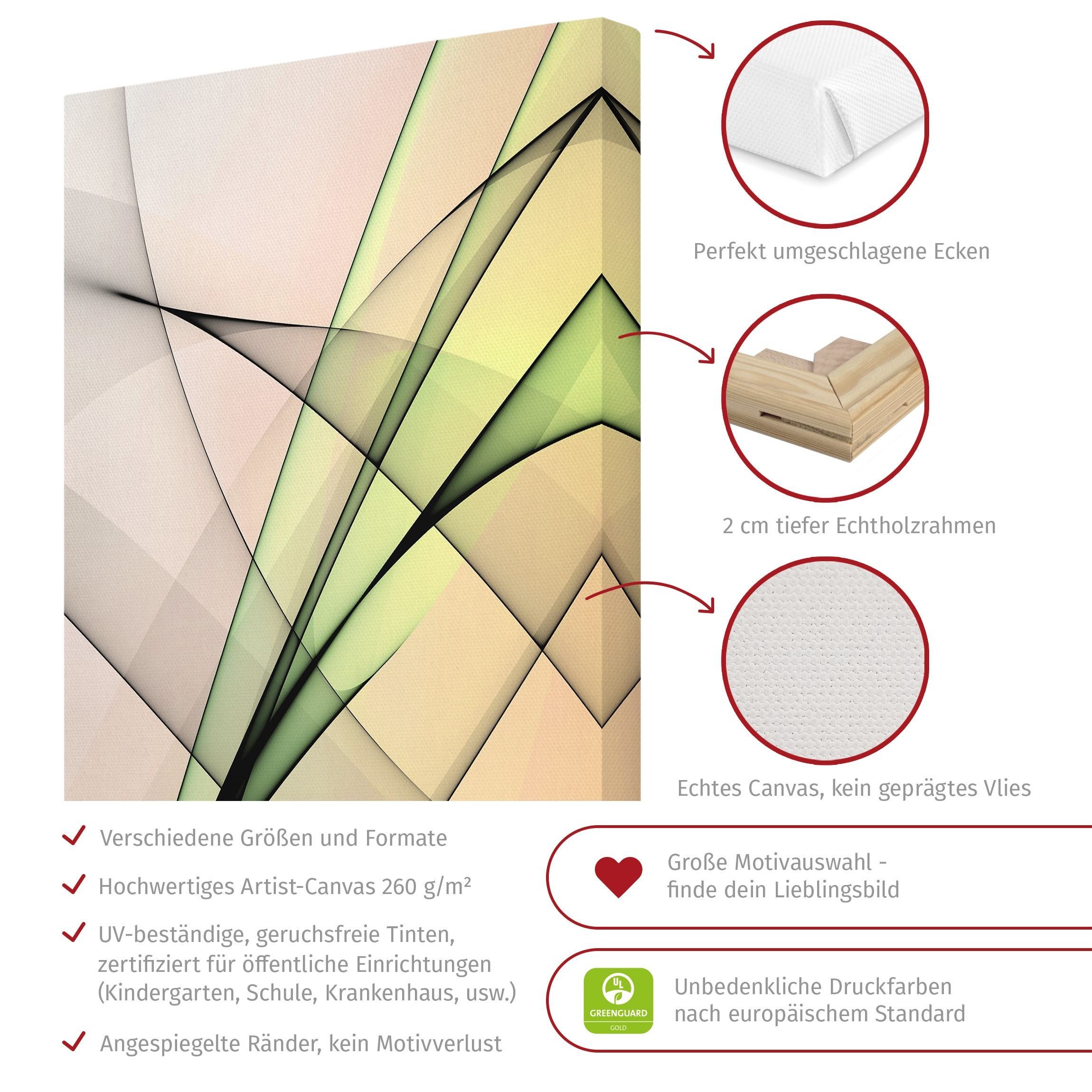 Bilderdepot24 Leinwandbild Abstrakt Modern Inspiration braun Bild auf Leinwand Groß XXL, Abstrakt, Wohnzimmer Schlafzimmer Küche Flur Wandbild Kunstdruck Wanddeko Druck