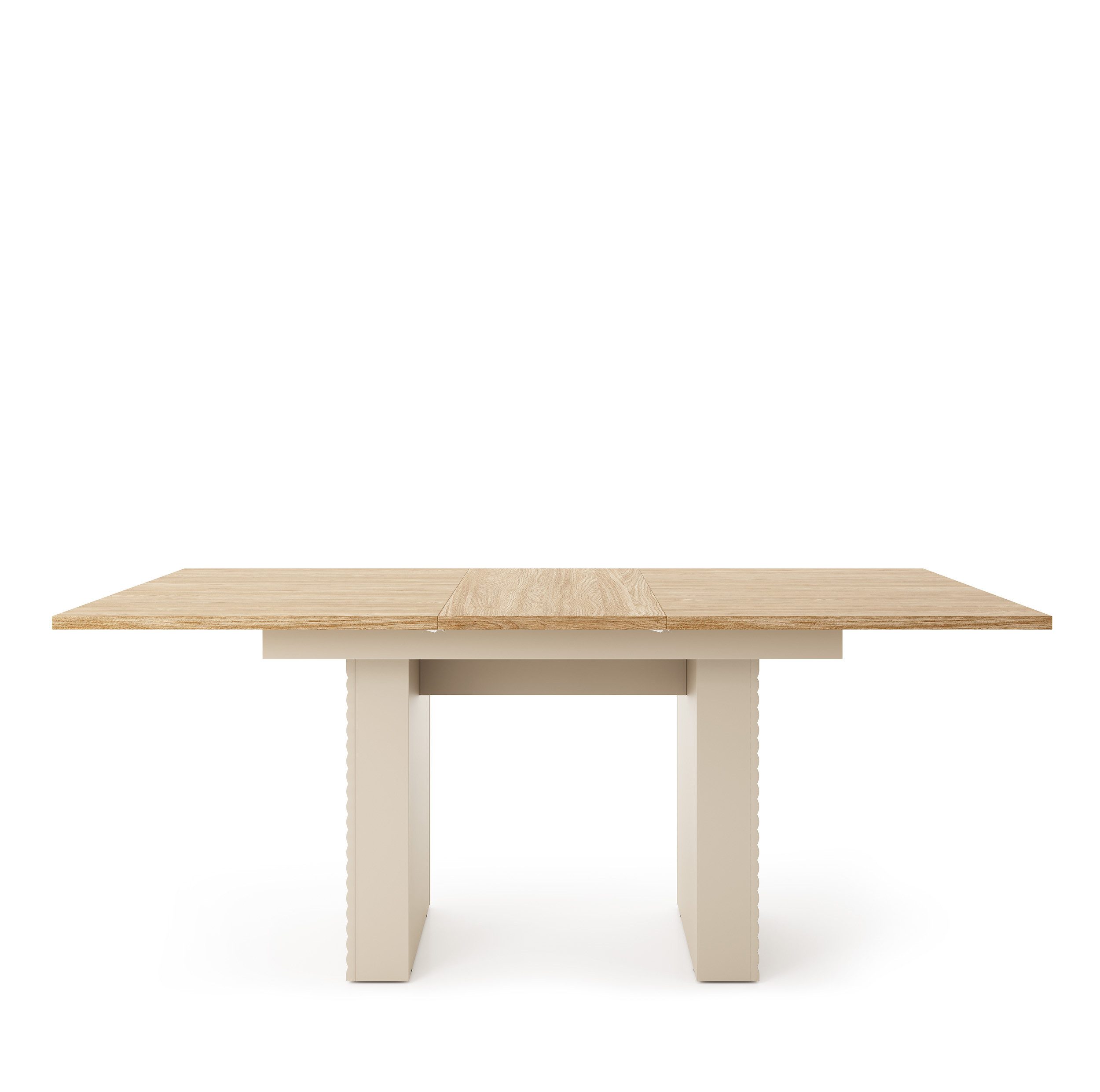yourhouse24 Esstisch TILA TI-06 140-180 cm geriffelt, Kaschmir (ausziehbarer Tisch), Breite 140 cm