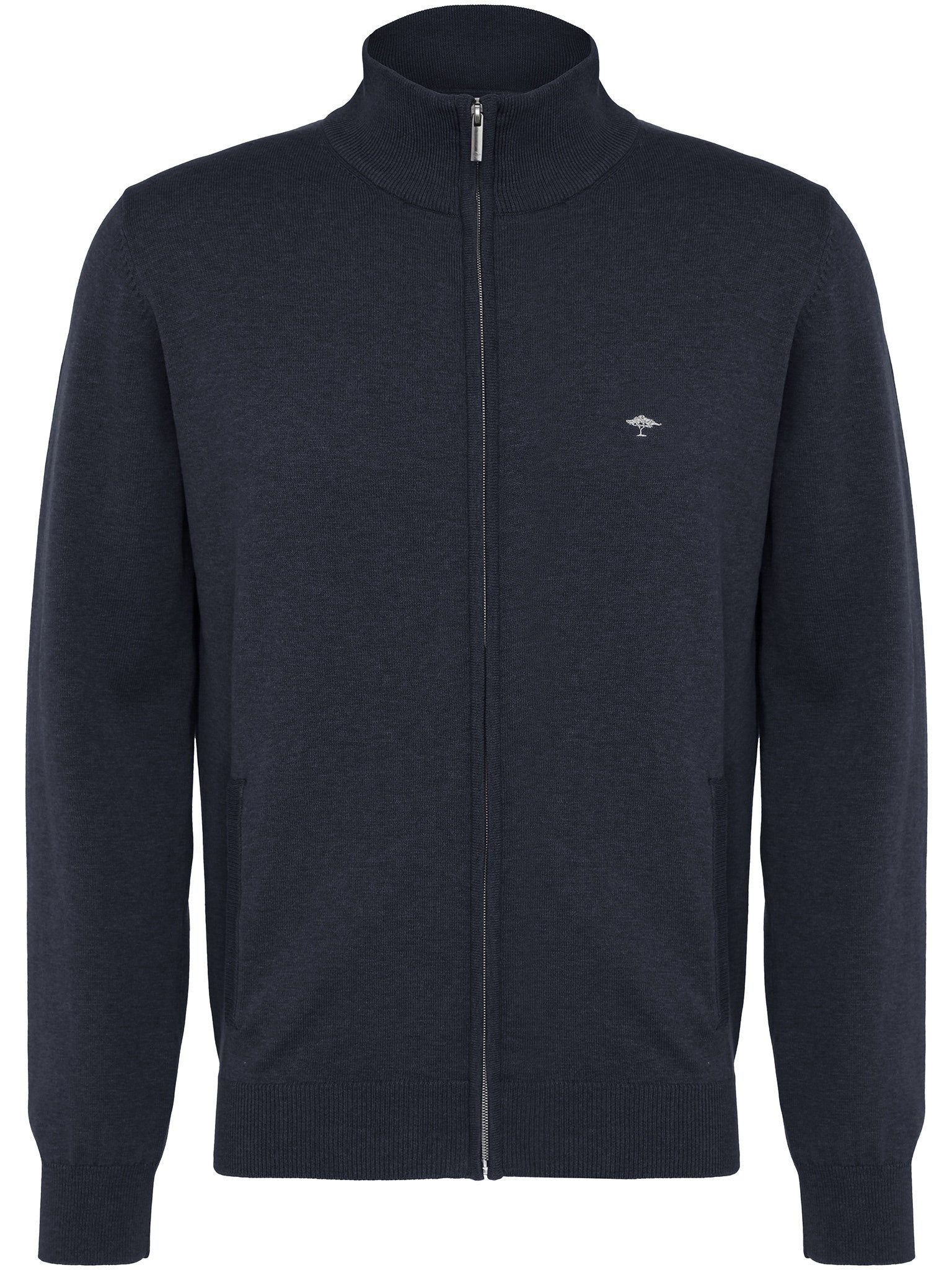 FYNCH-HATTON Strickjacke mir Reißversschluss und Logo-Stickerei günstig online kaufen