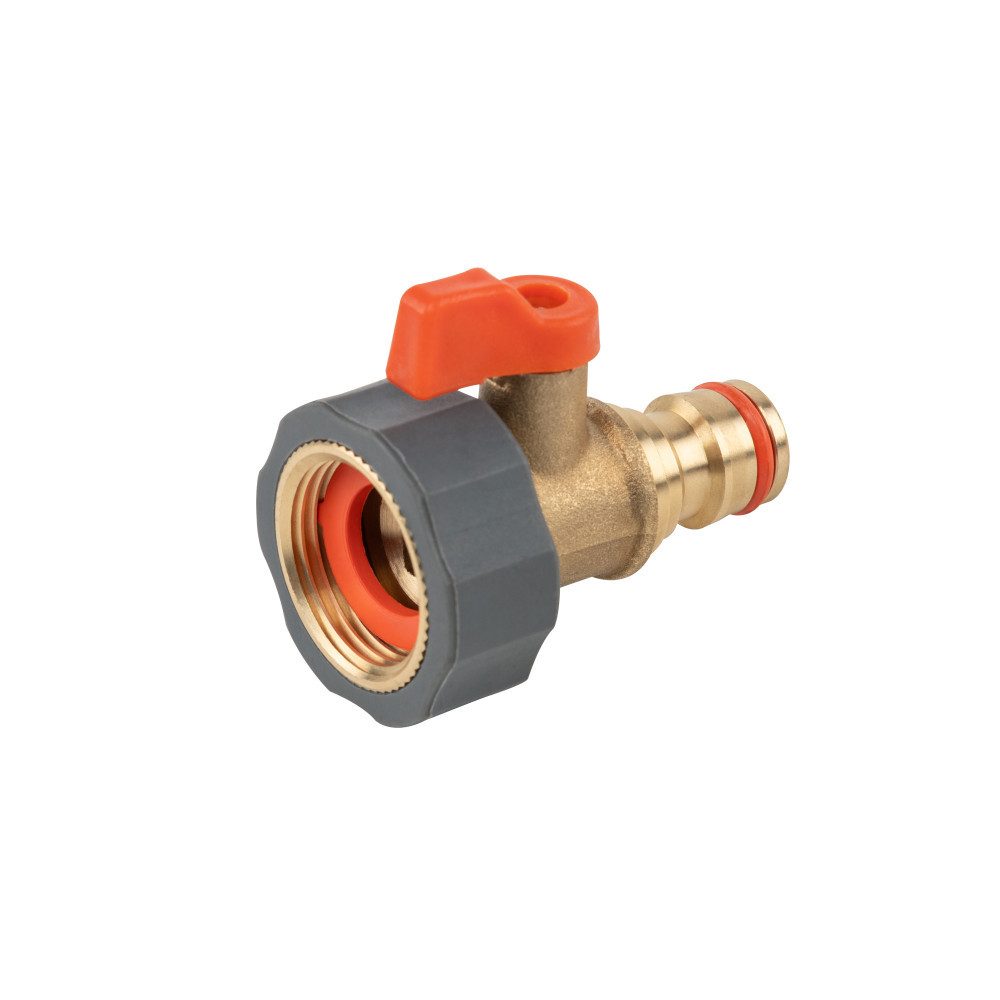 Bradas Anschlussstück Absperrventil IG 3/4" BRASS SOFT Schnellkupplungsanschluss Kugelhahn
