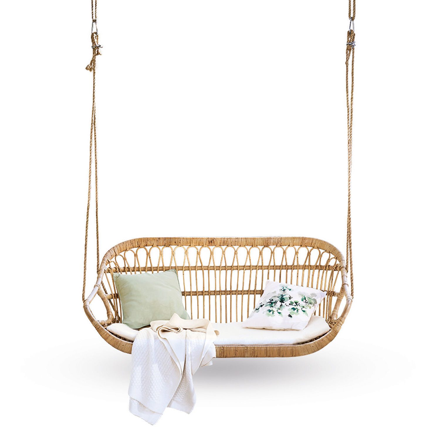 Mirabeau Gartenbank Hängebank William braun/weiß