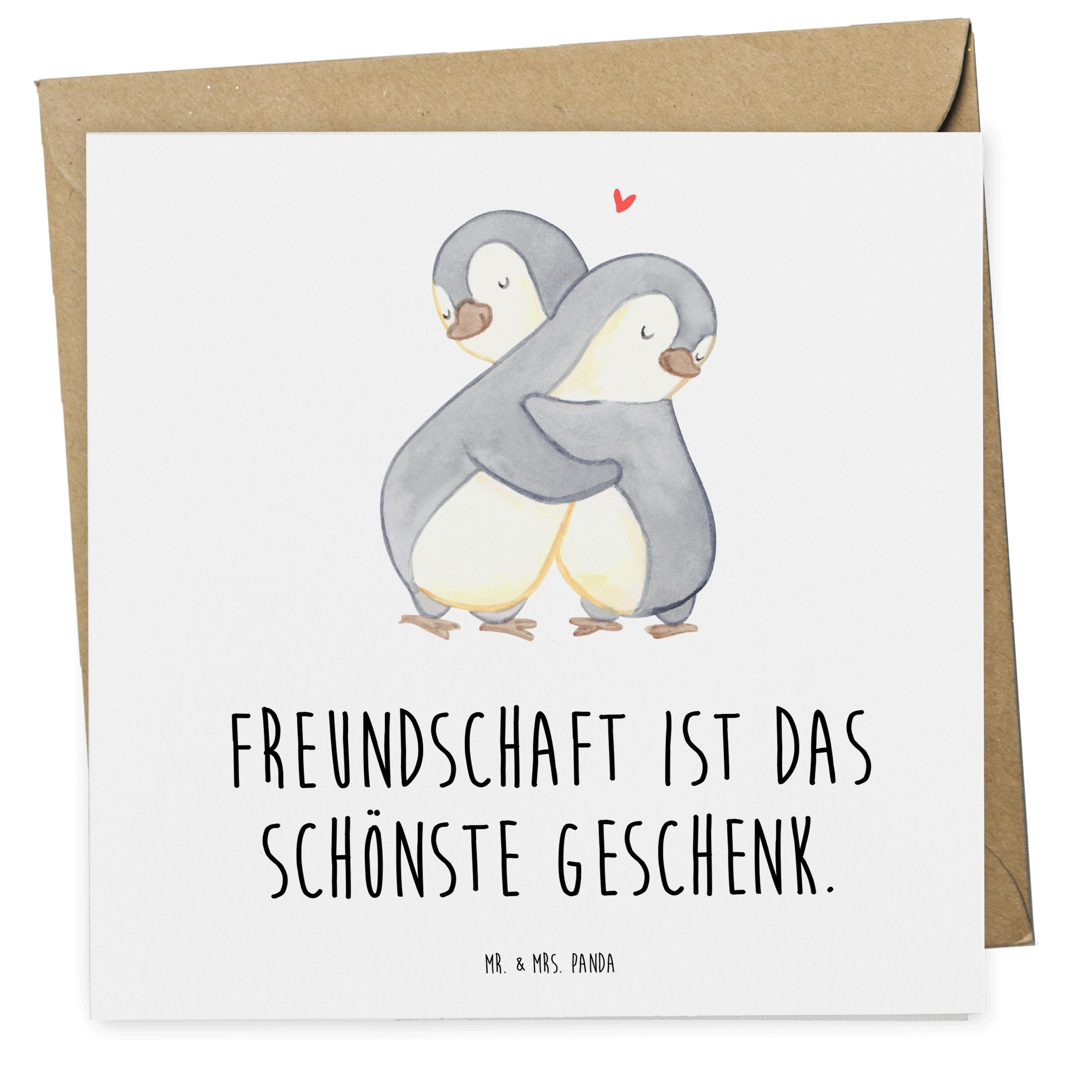 Grußkarte Freundschaftstag Geschenk - Weiß - schönstes Geschenk, individuelles