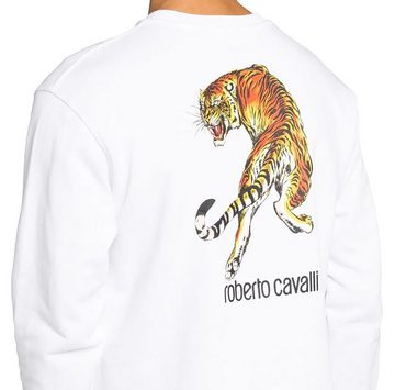roberto cavalli Sweatshirt OBERTO CAVALLI Herren Sweatshirt RC Logo Tiger-Print