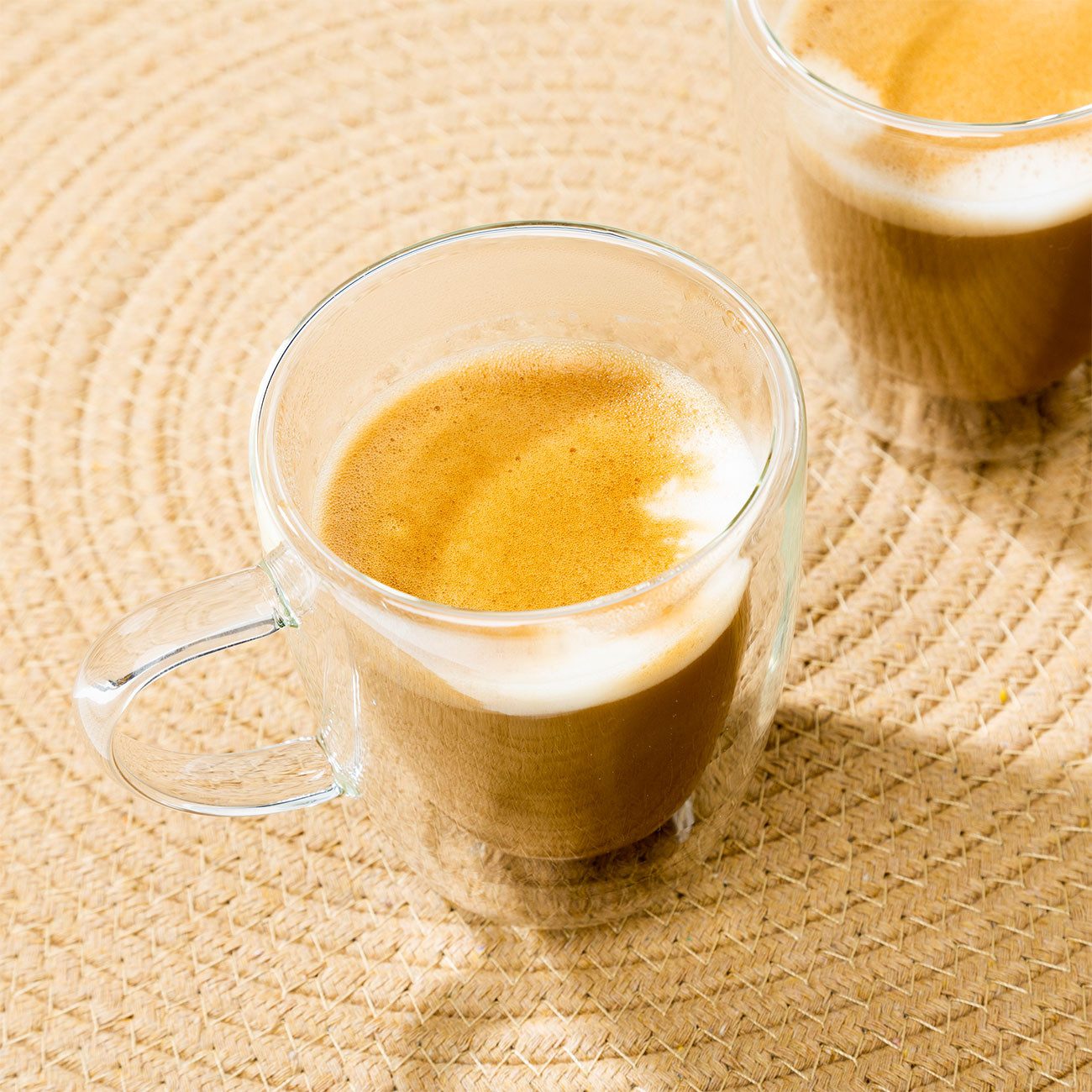 HI Cappuccinotasse Doppelwandige Cappuccino-Gläser 2er-Set je 270 ml aus Borosilikatglas, Borosilikatglas, Spülmaschinengeeignet, mikrowellengeeignet, hitzebest – Bild 5 von 5