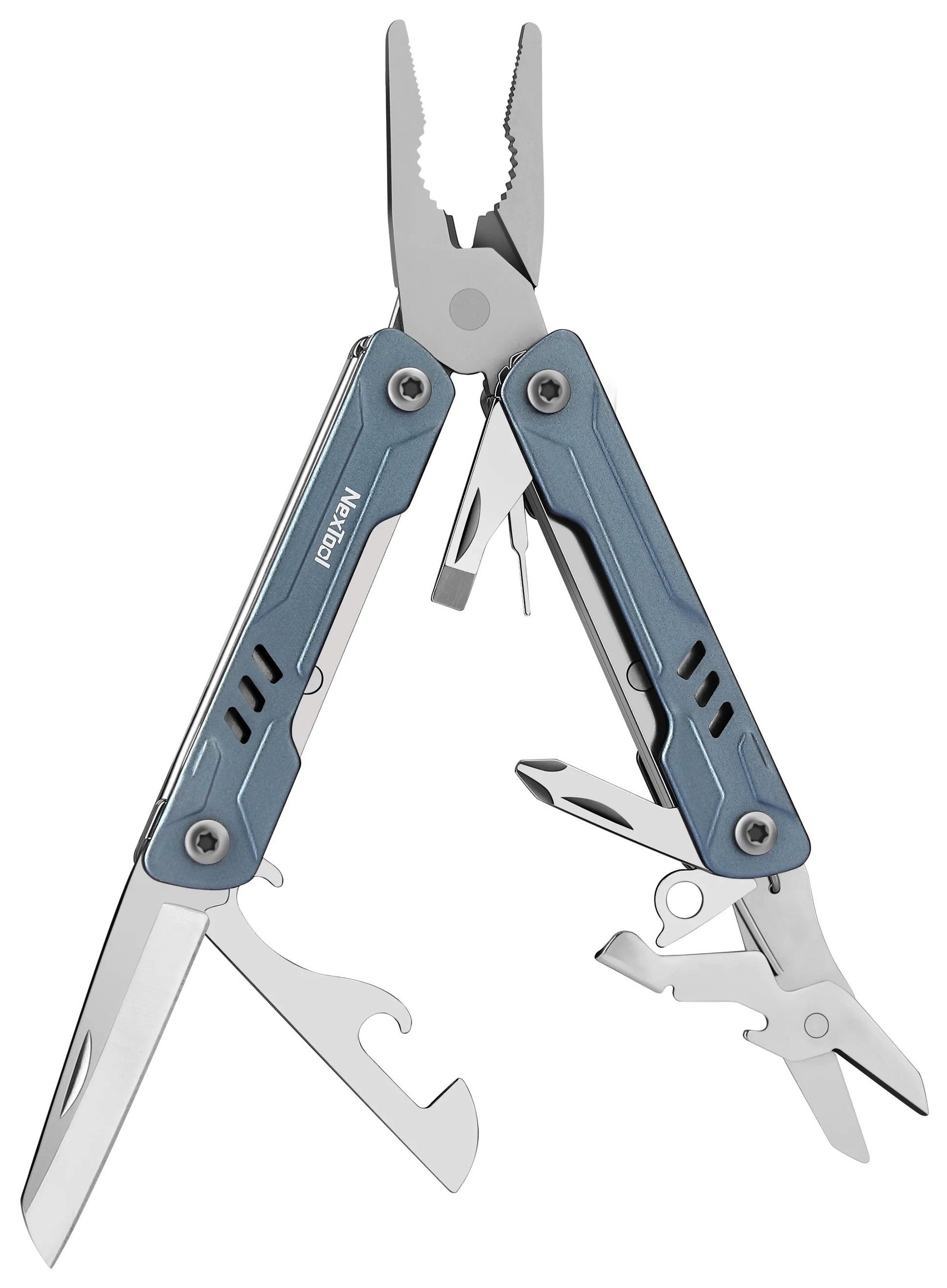 Multitool Nextool Mini Sailor NE20156, 10 in 1 Multitool, silber