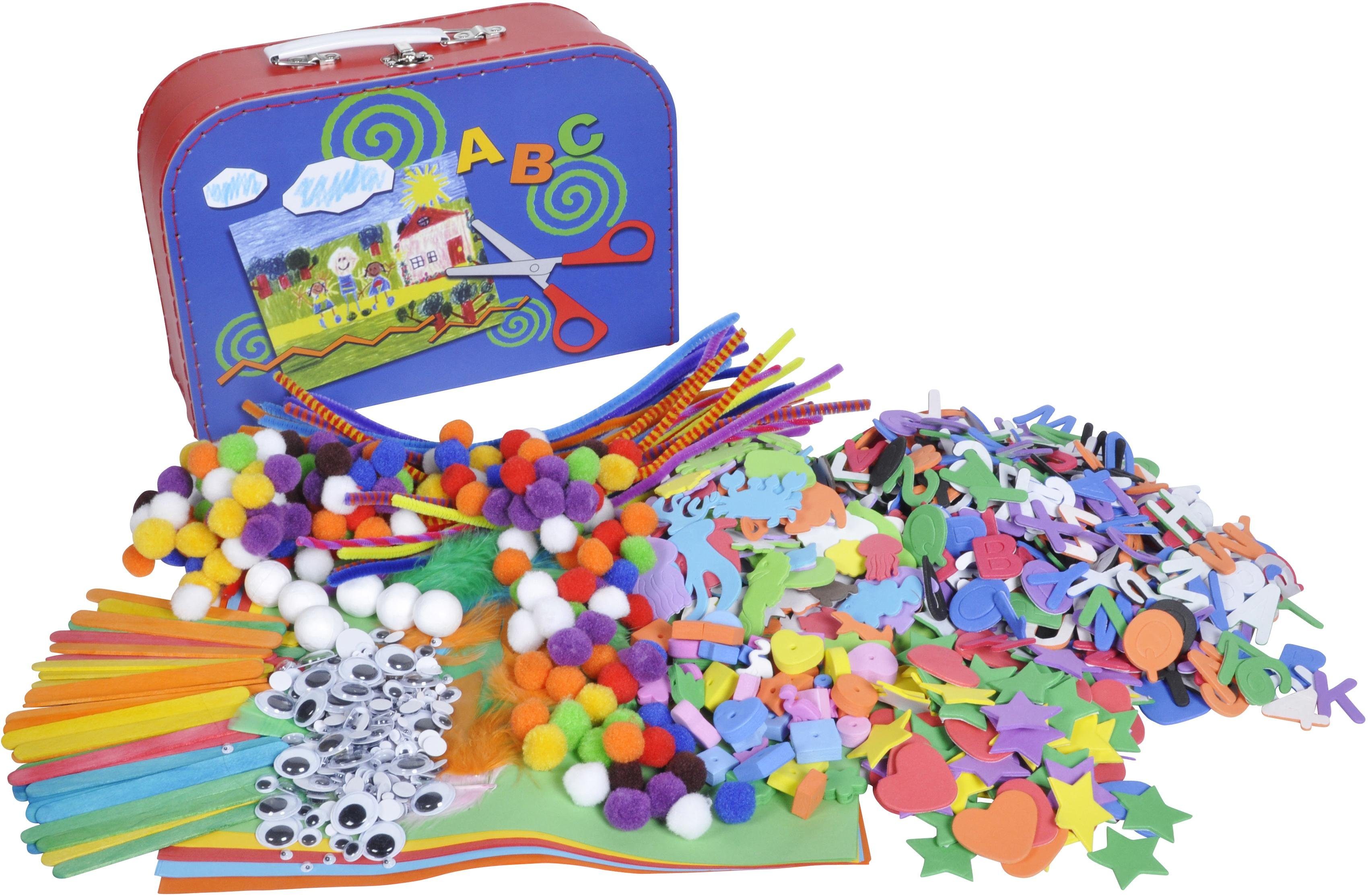 Knorrtoys® Kreativset Bastelkoffer groß, (Set, 1500-tlg)