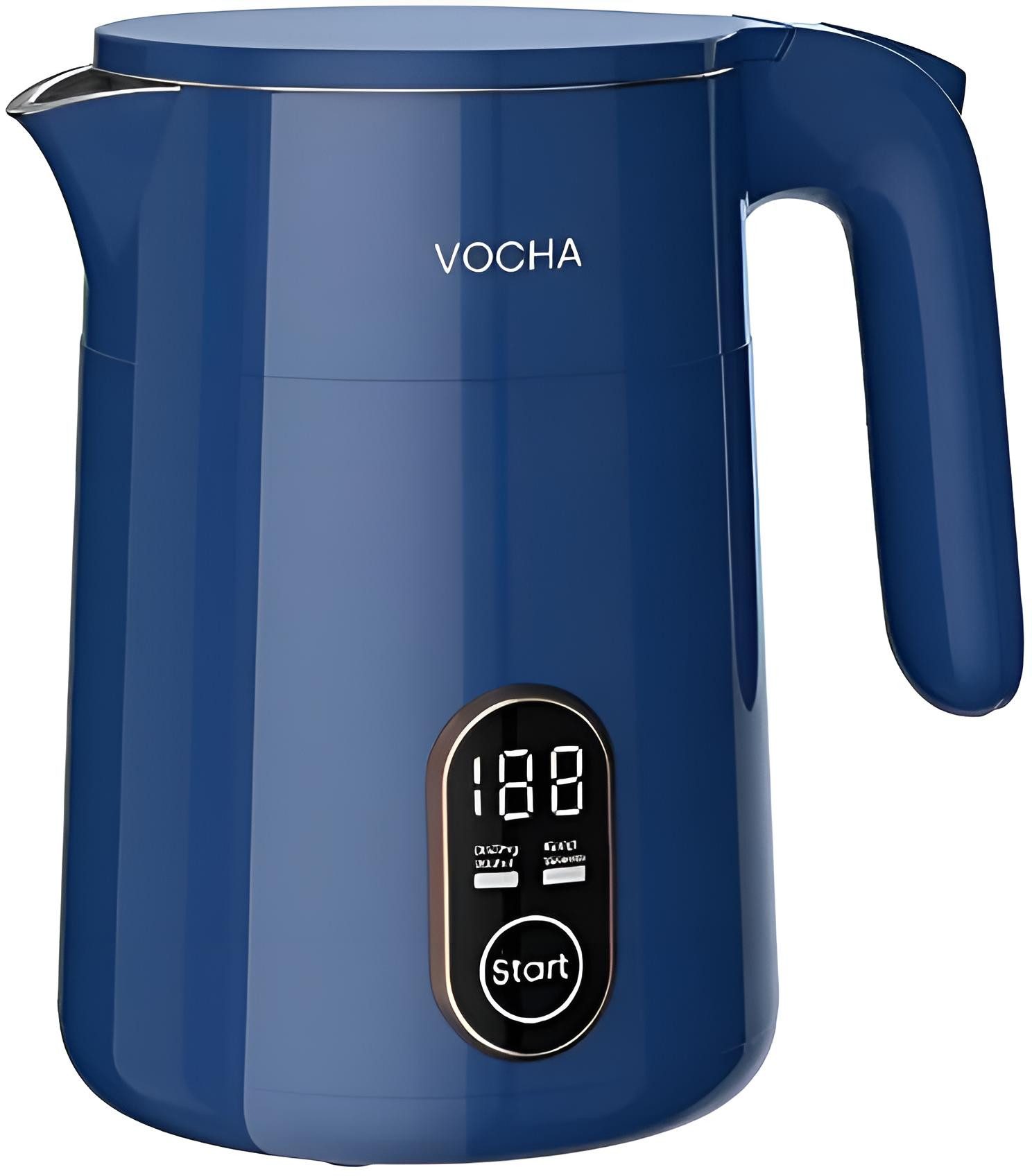 Diyarts Wasserkocher, 0.4 l, 450,00 W, LED-Touchscreen, Schnellkoch- & Warmhaltefunktion, Edelstahl innen