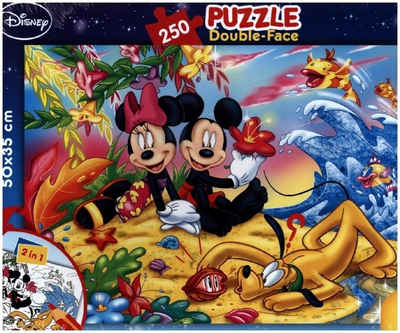 Puzzle Puzzle Df Plus 250 Mickey Mouse - On The Beach (Puzzle), 299 Puzzleteile