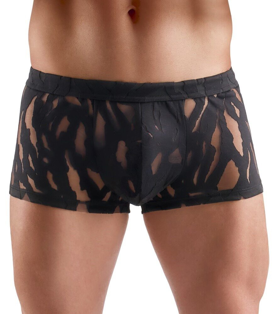 Boxershorts Boxershorts halb transparent - schwarz
