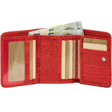 Simaru Geldbörse REYNA, Portmonee für Damen aus Kork & vegan & RFID-Schutz & wasserabweisend